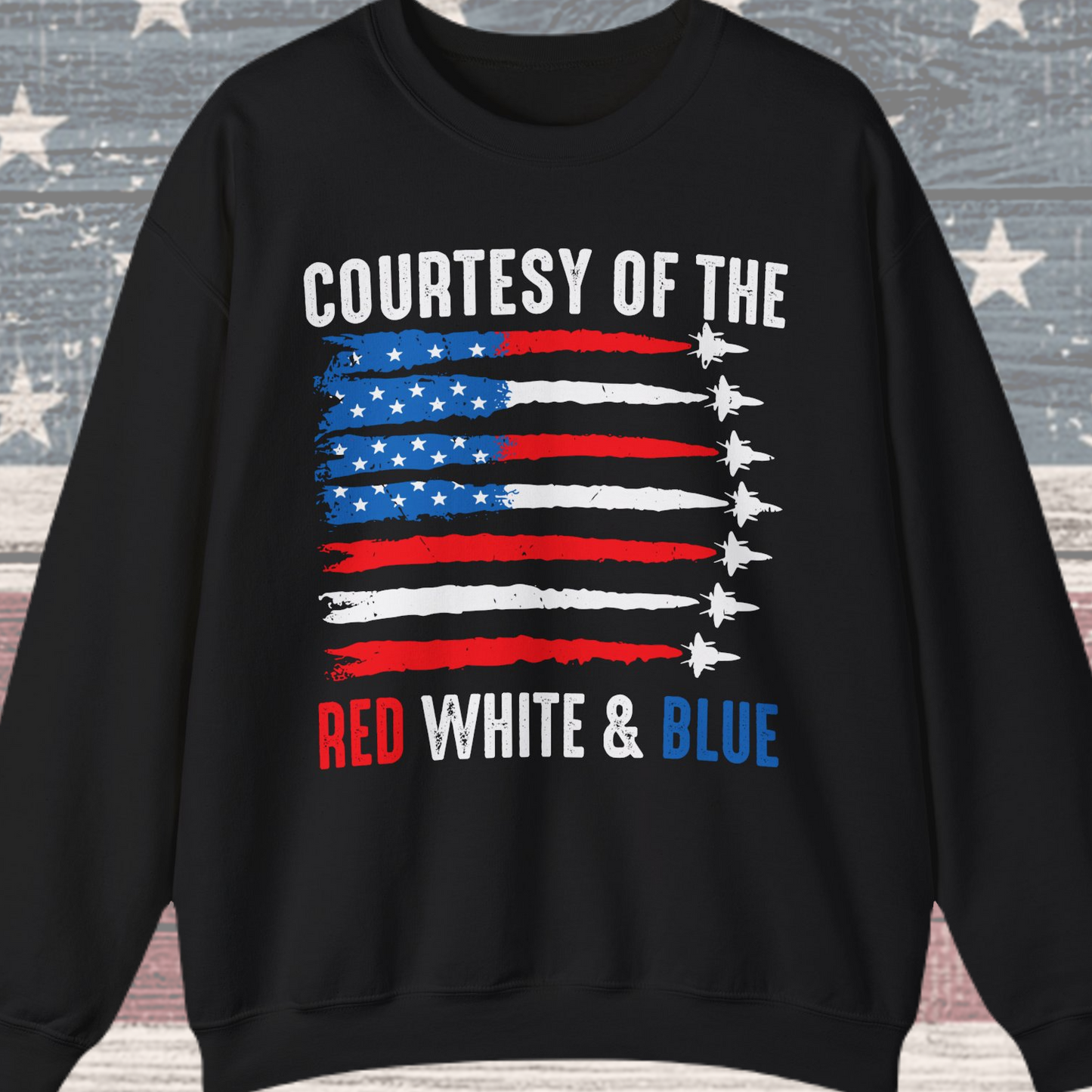 Courtesy of the Red, White & Blue Sweatshirt