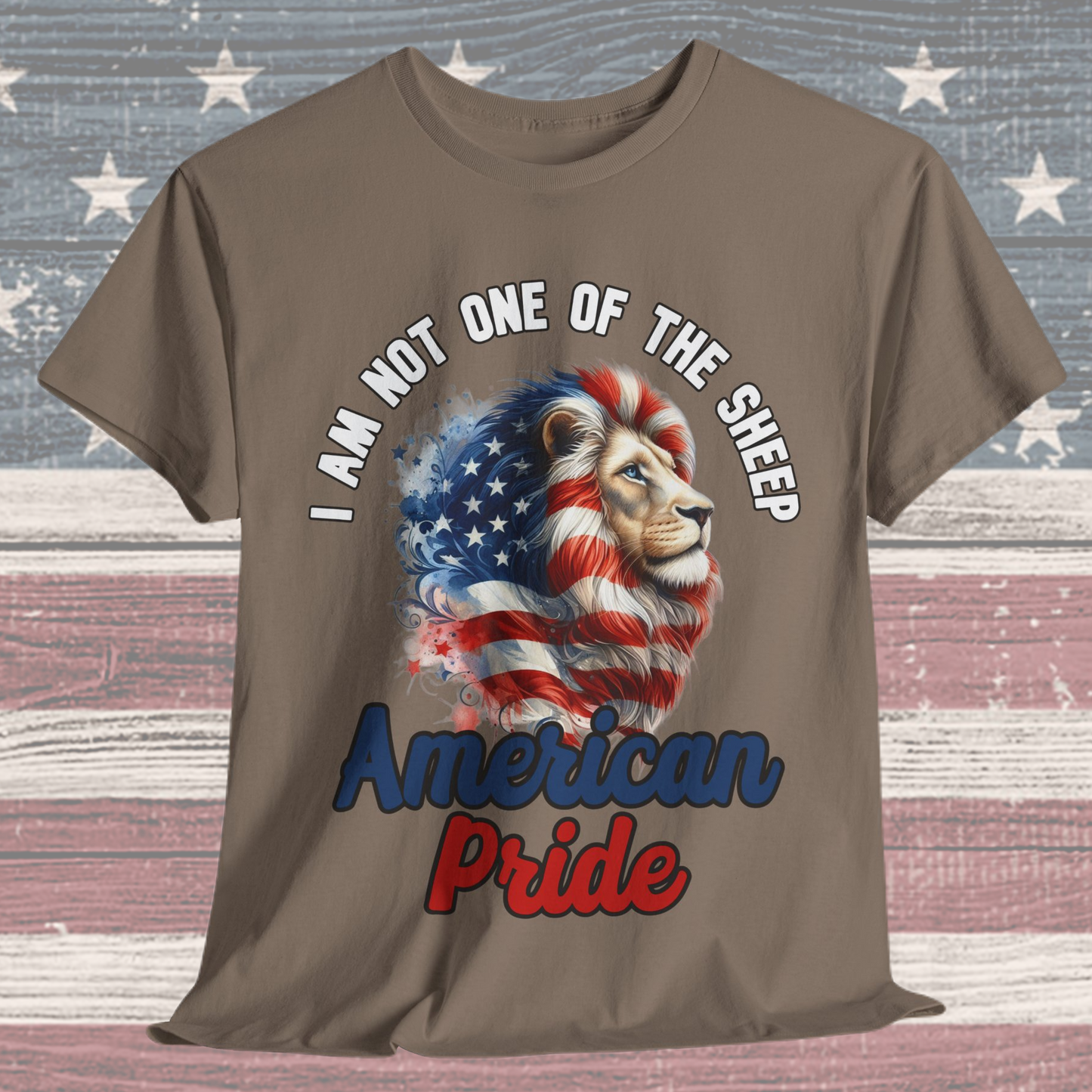 I am Not One of the Sheep - American Pride T-Shirt