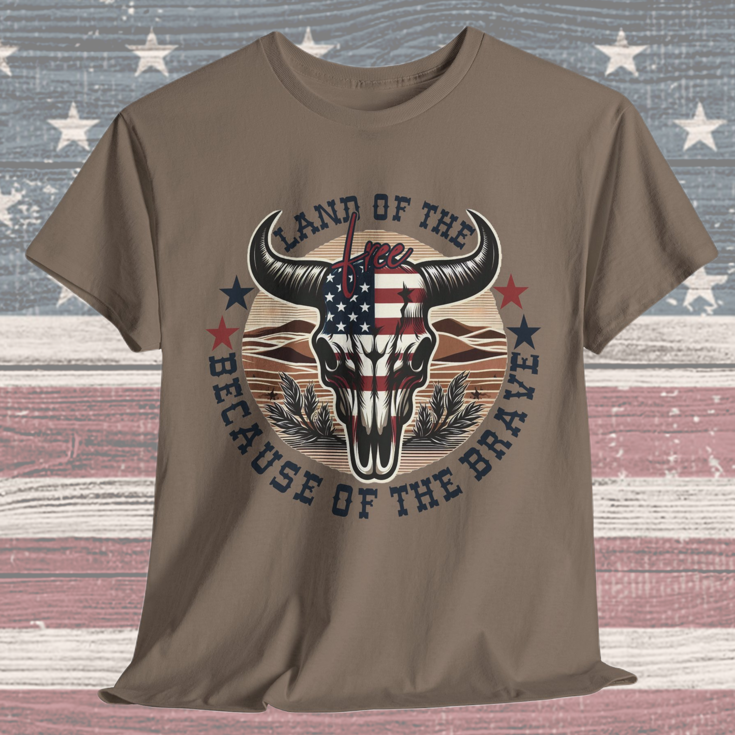 Land of the Free Because of the Brave #3 T-Shirt