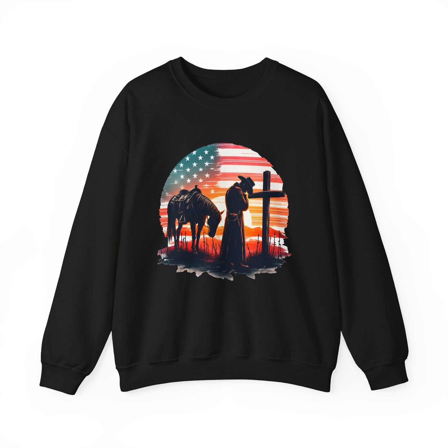 Cowboy Traveler at Cross Sweatshirt