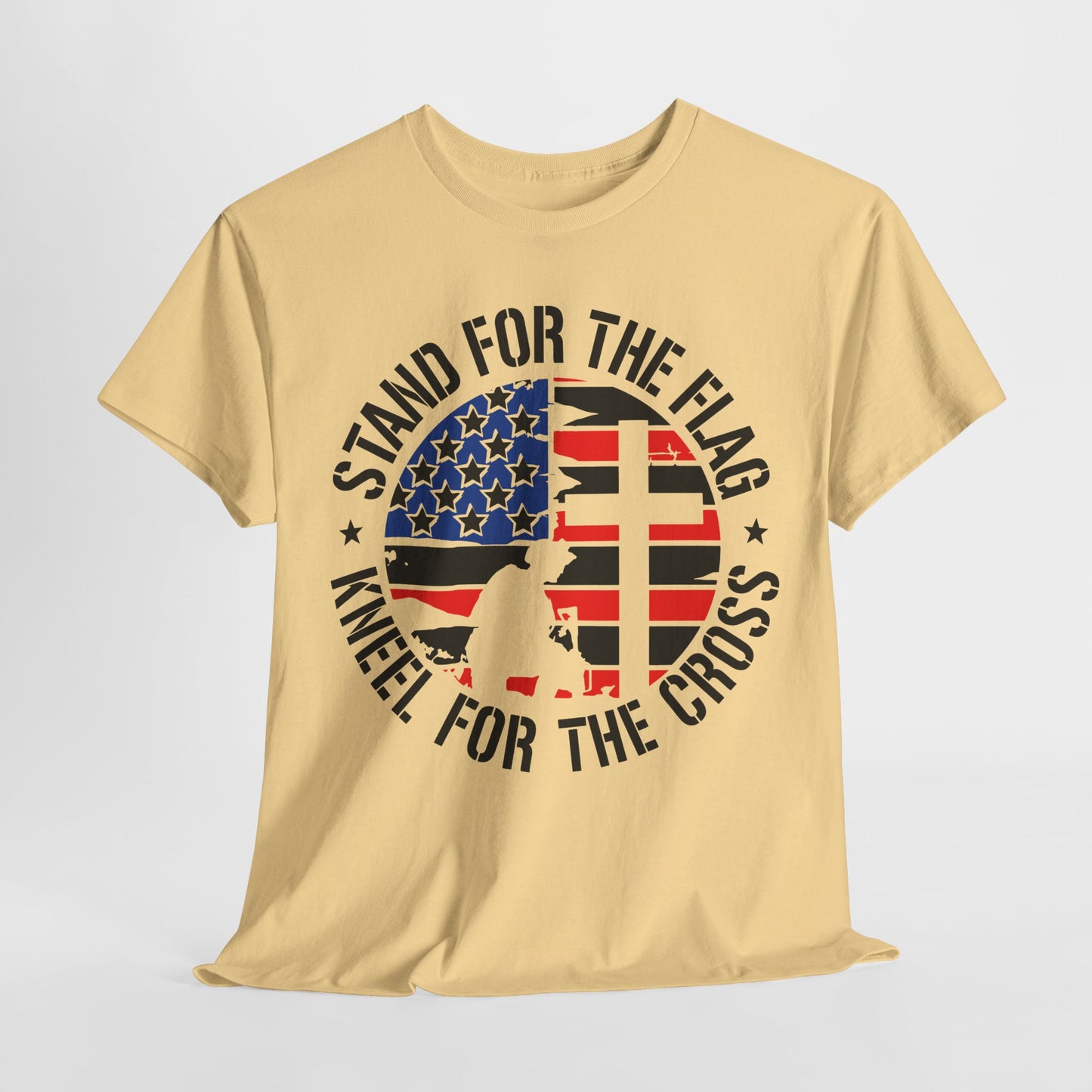 Stand for the Flag Kneel for the Cross T-Shirt