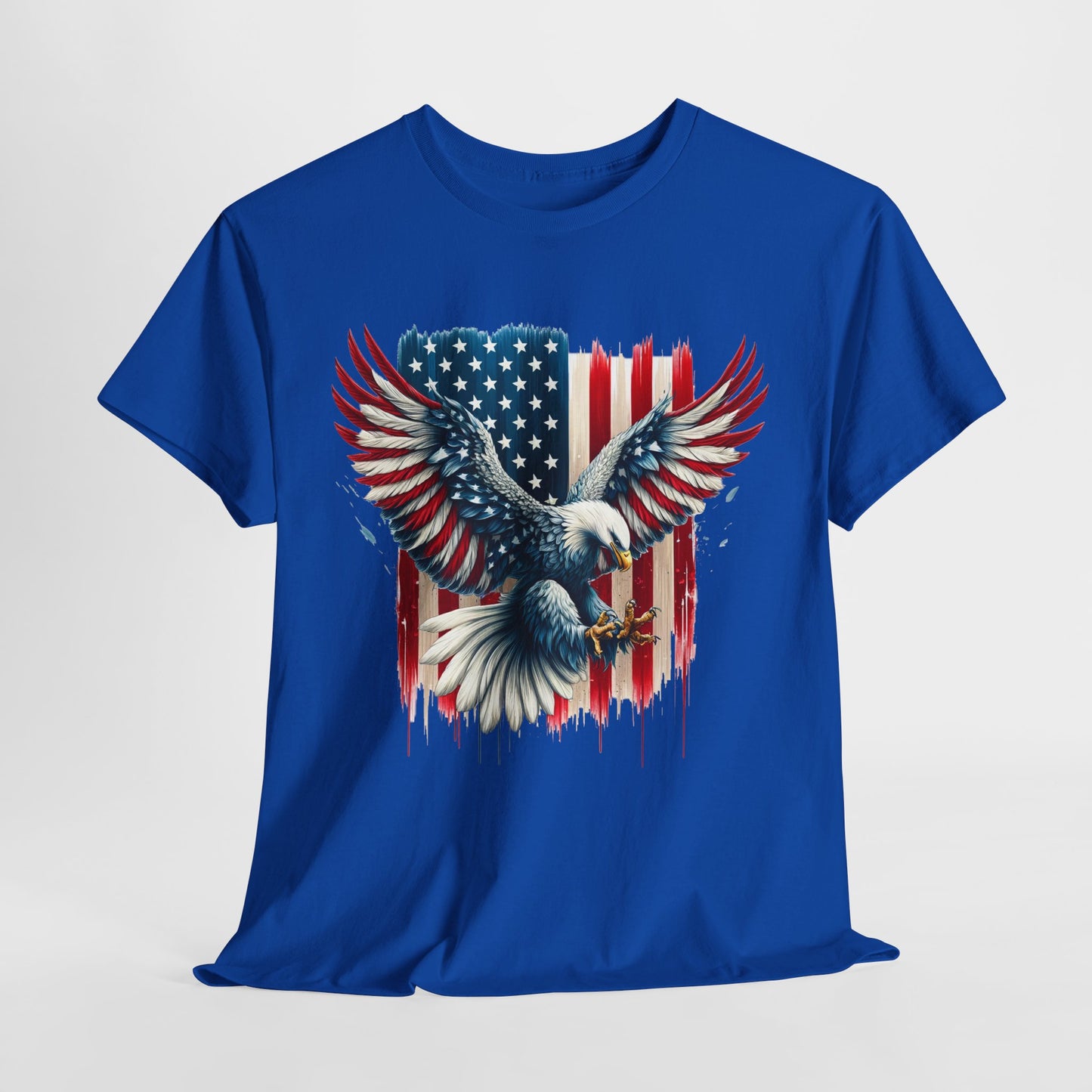 Bald Eagle with Flag #1 T-Shirt