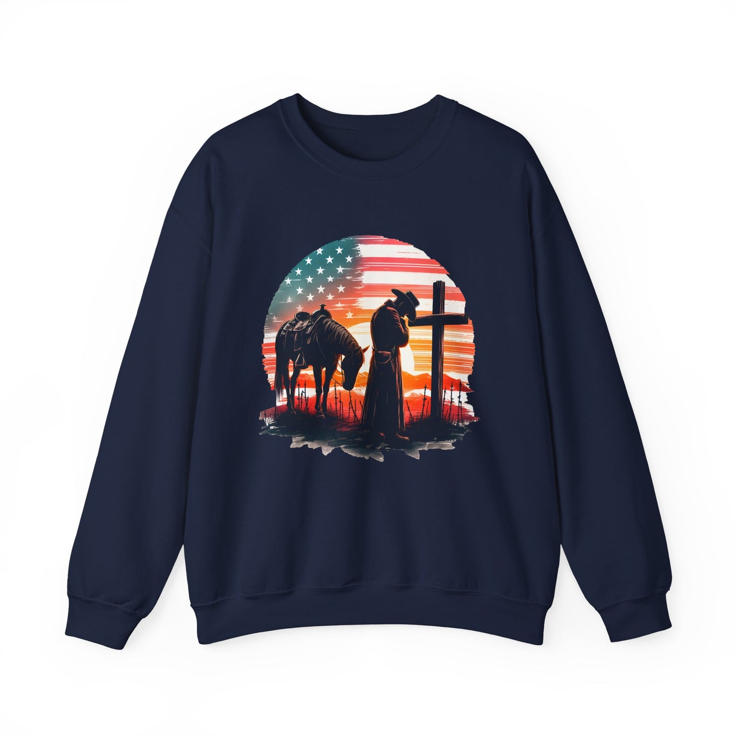 Cowboy Traveler at Cross Sweatshirt