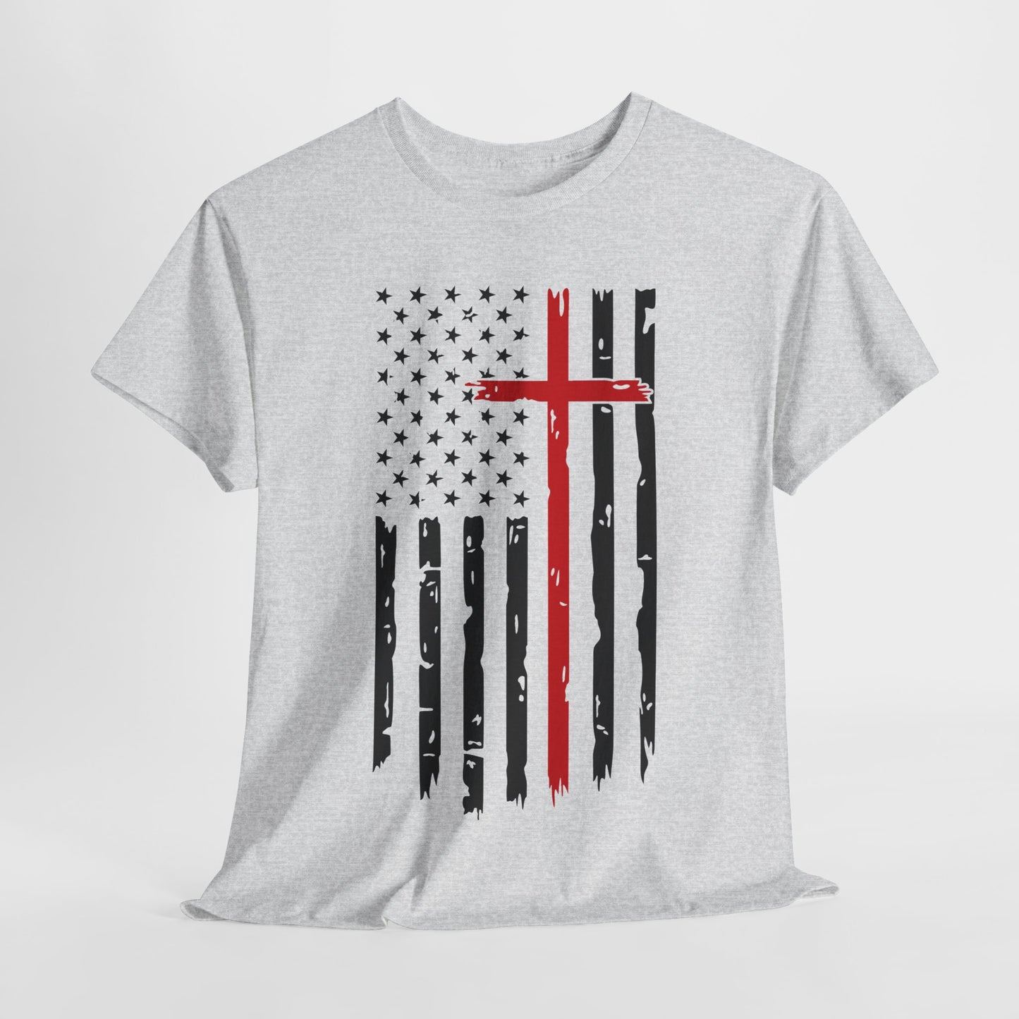 Thin Red Line Cross - Fire Fighters T-Shirt