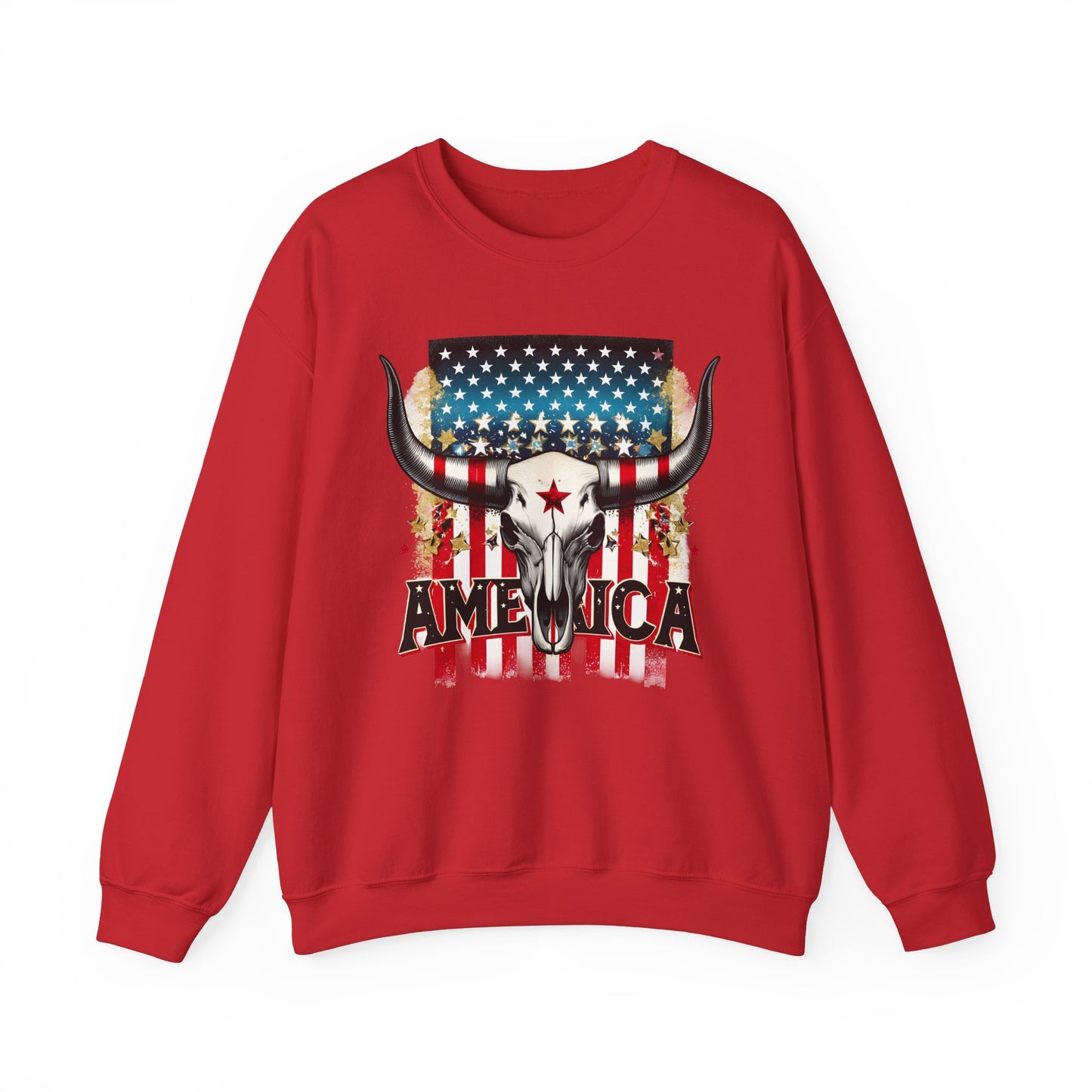 America - Bull Skull Sweatshirt