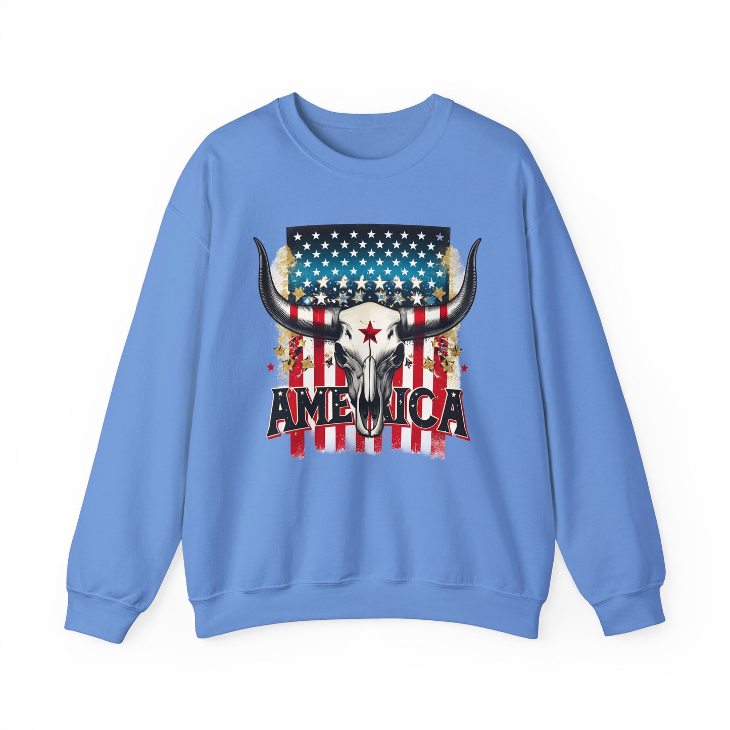 America - Bull Skull Sweatshirt