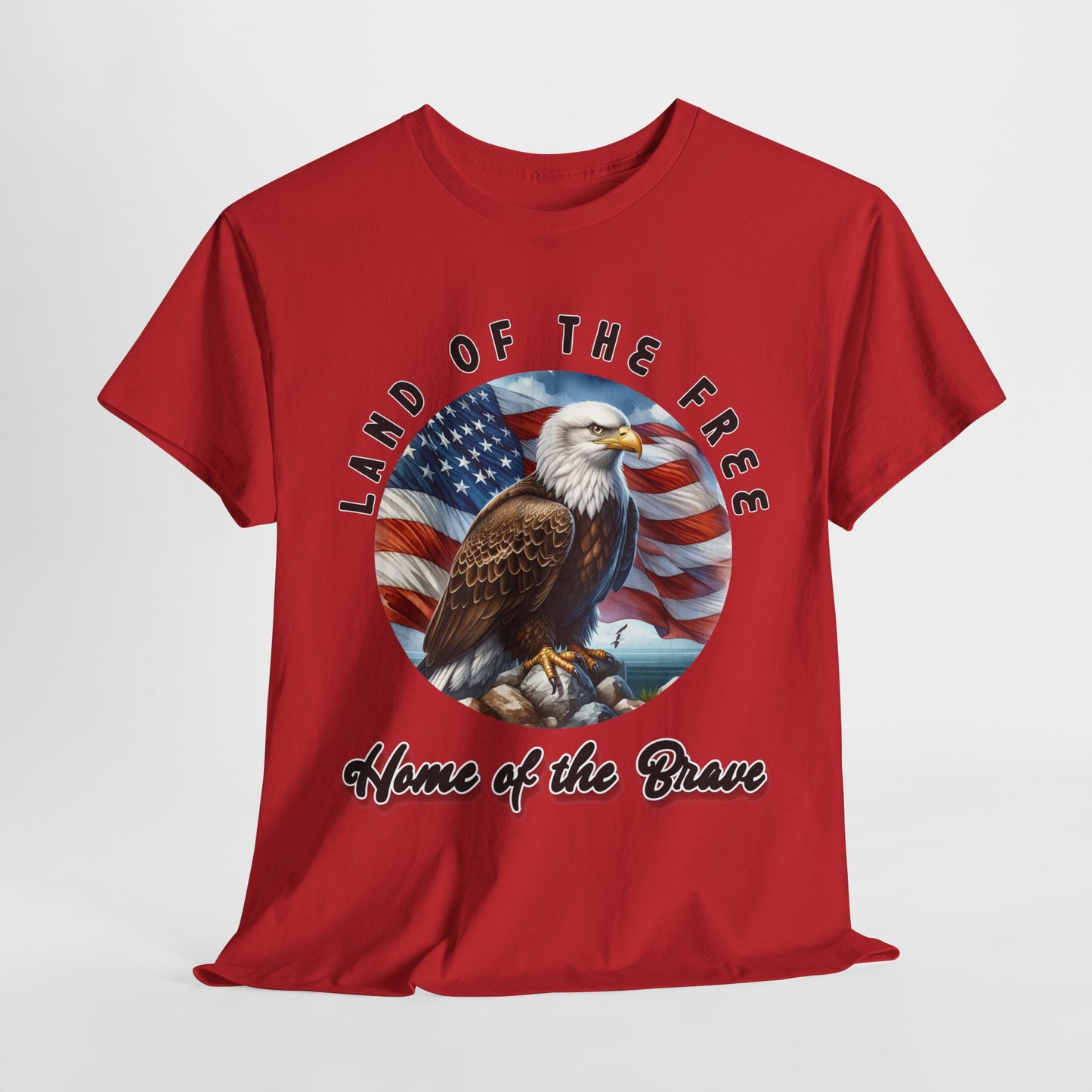 Land of the Free Home of the Brave Eagle T-Shirt