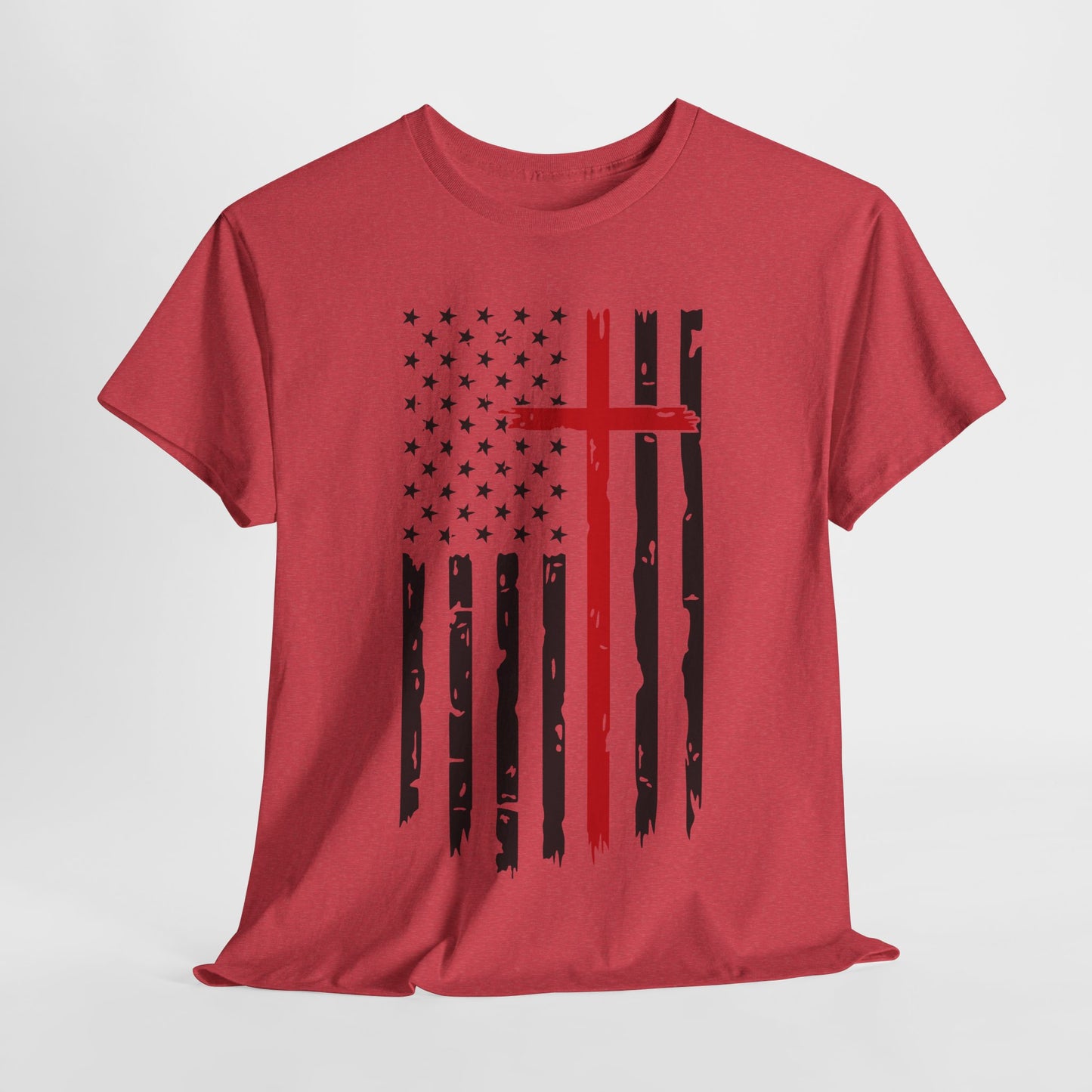 Thin Red Line Cross - Fire Fighters T-Shirt