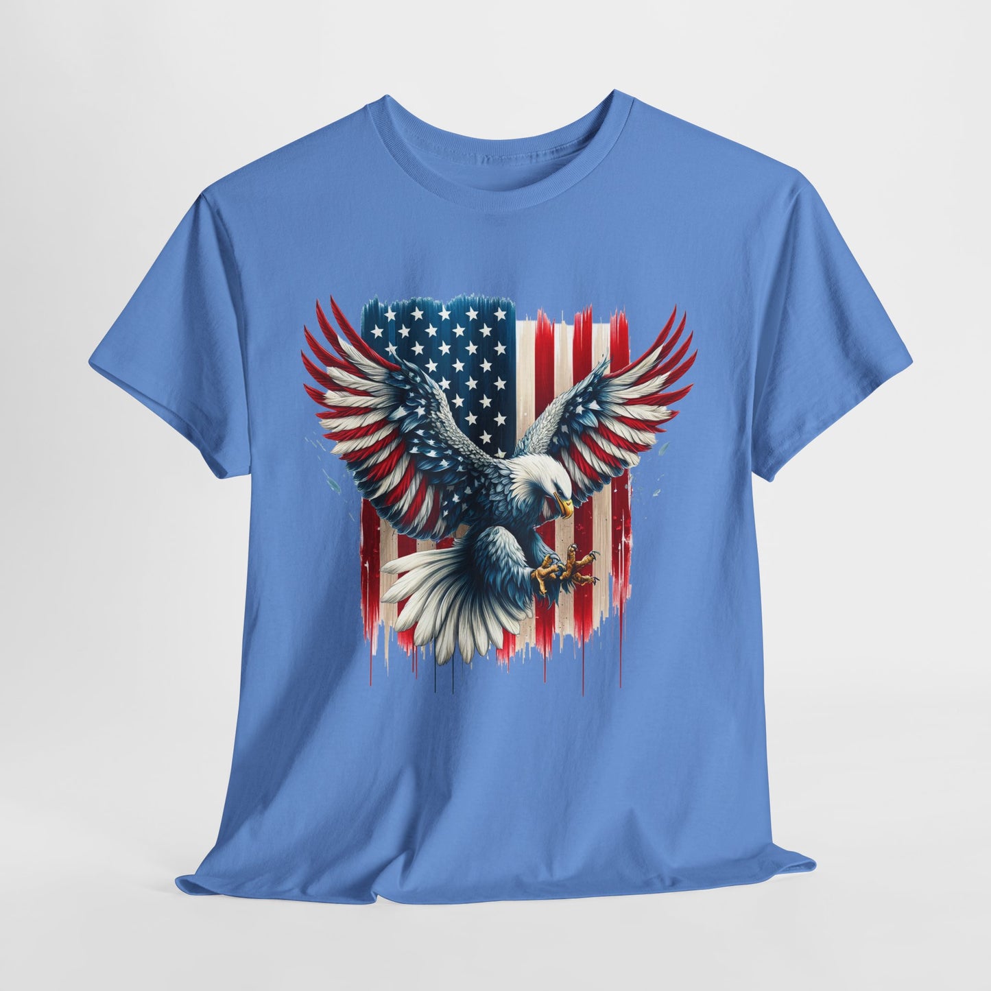 Bald Eagle with Flag #1 T-Shirt