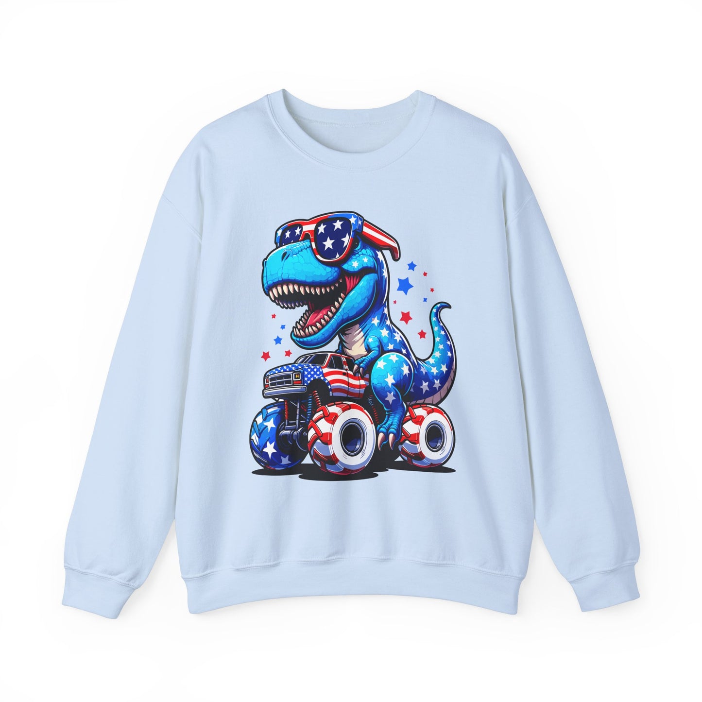 Dinosaur Riding Monster Truck Sweatshirt