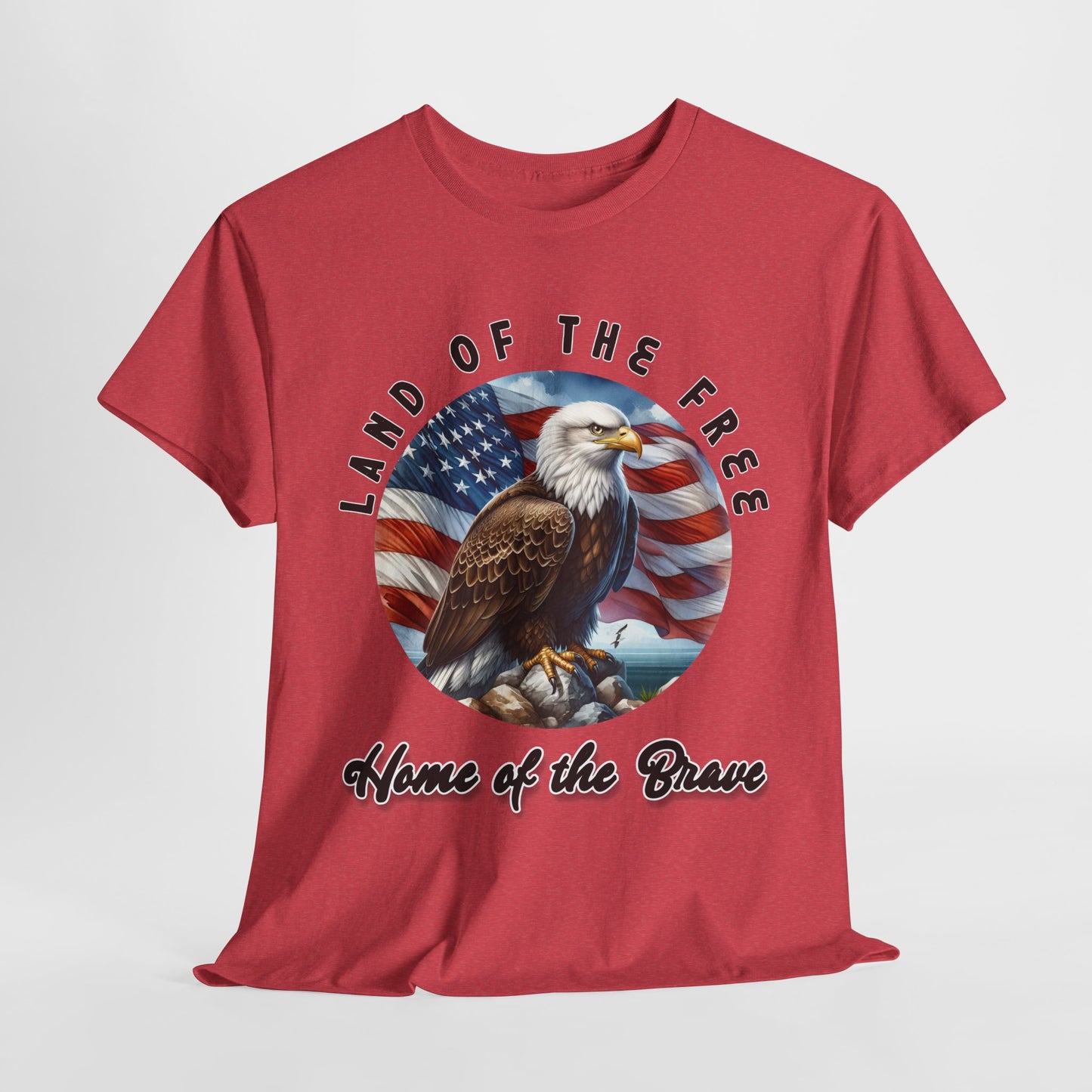Land of the Free Home of the Brave Eagle T-Shirt