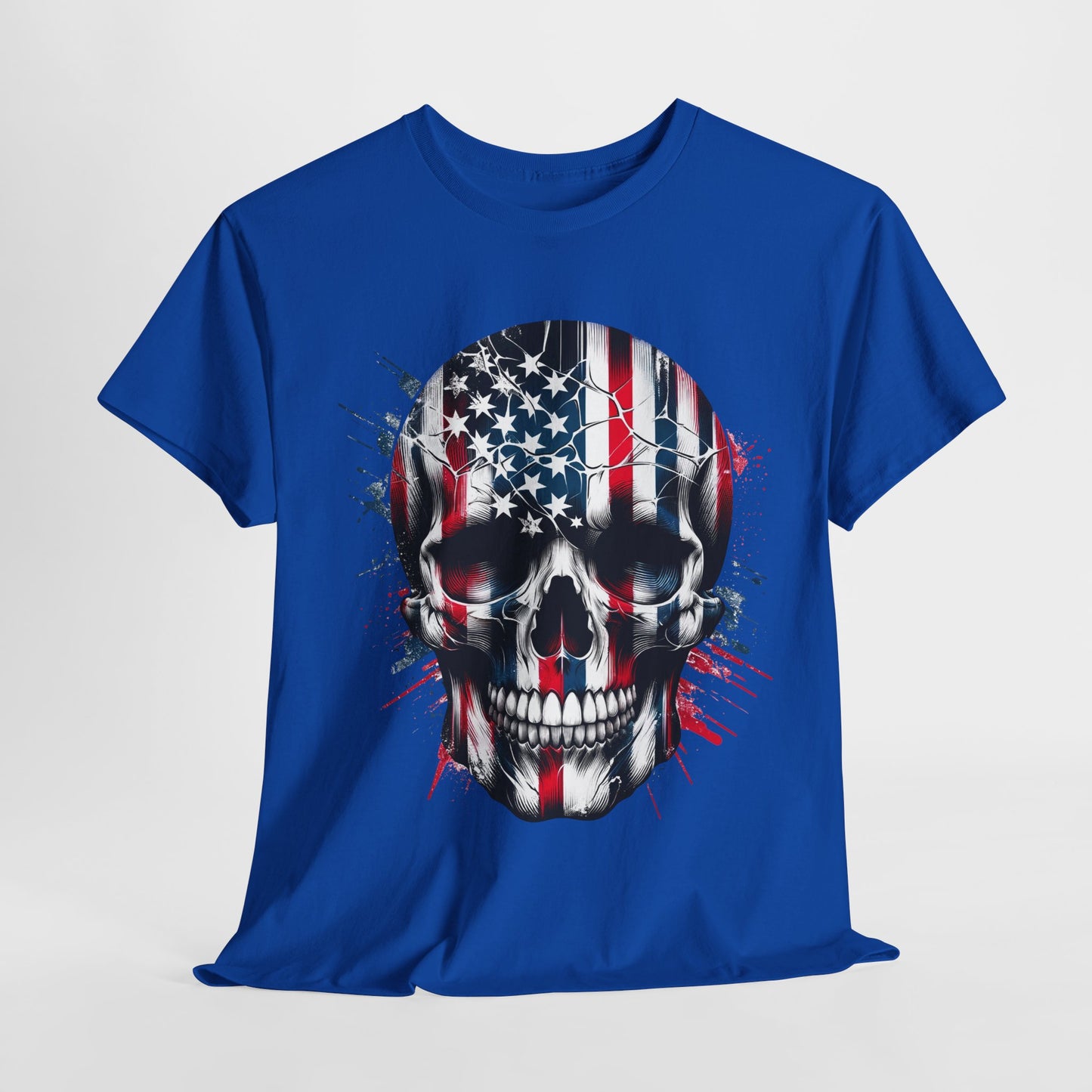 USA Flag Skull #1 T-Shirt