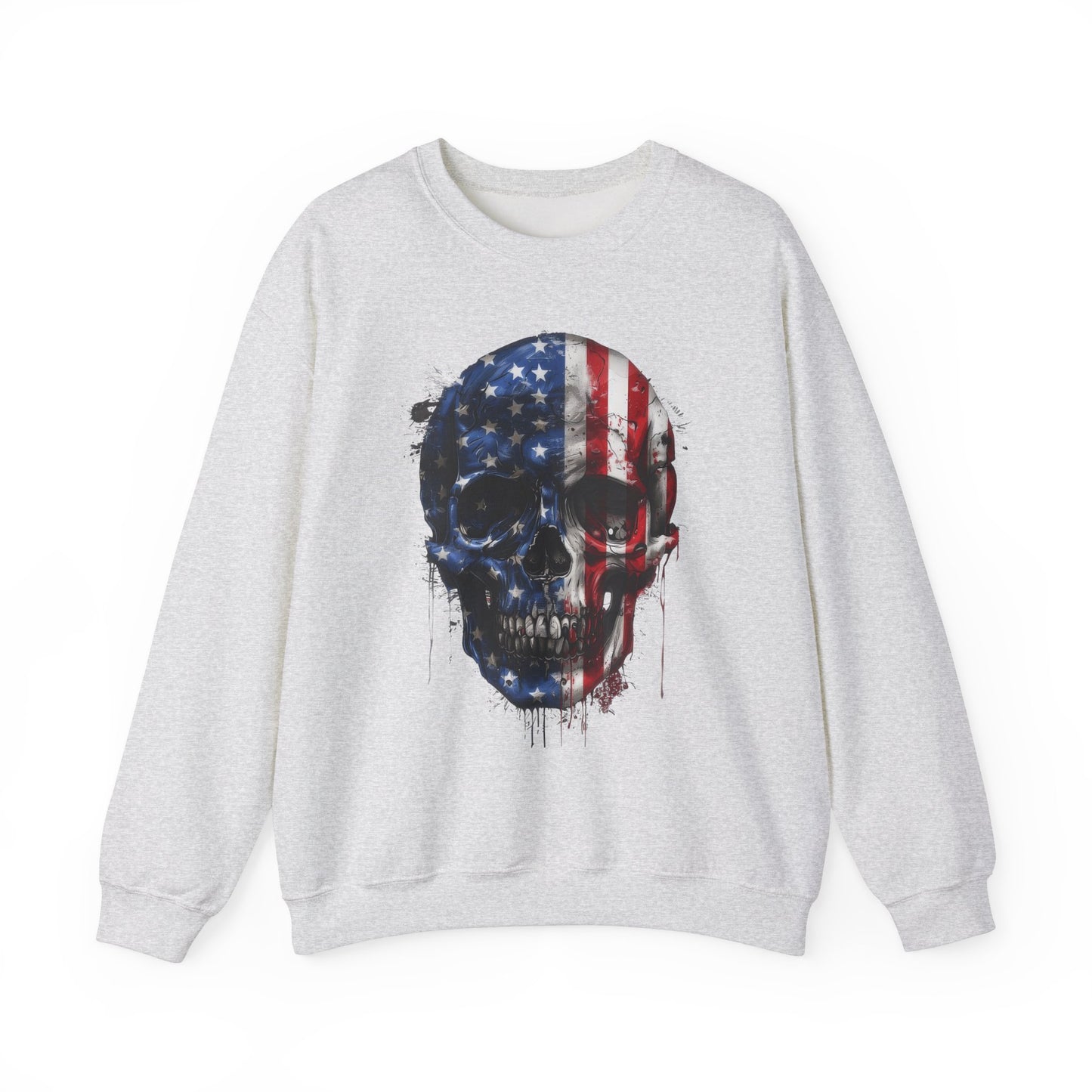 USA Flag Skull #2 Sweatshirt