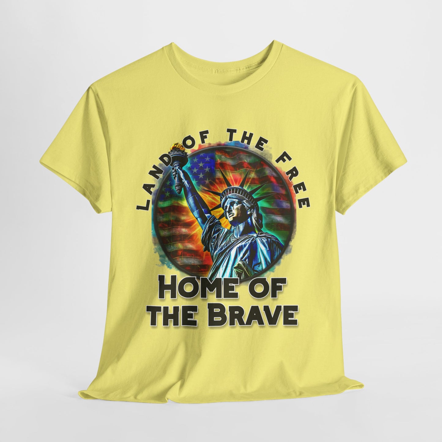 Land of the Free Home of the Brave Statue of Liberty T-Shirt