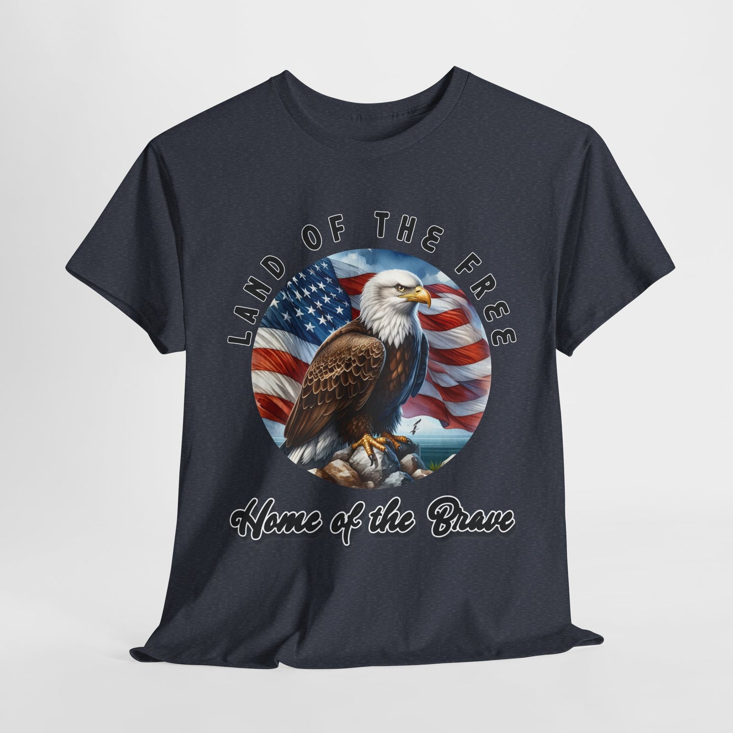 Land of the Free Home of the Brave Eagle T-Shirt