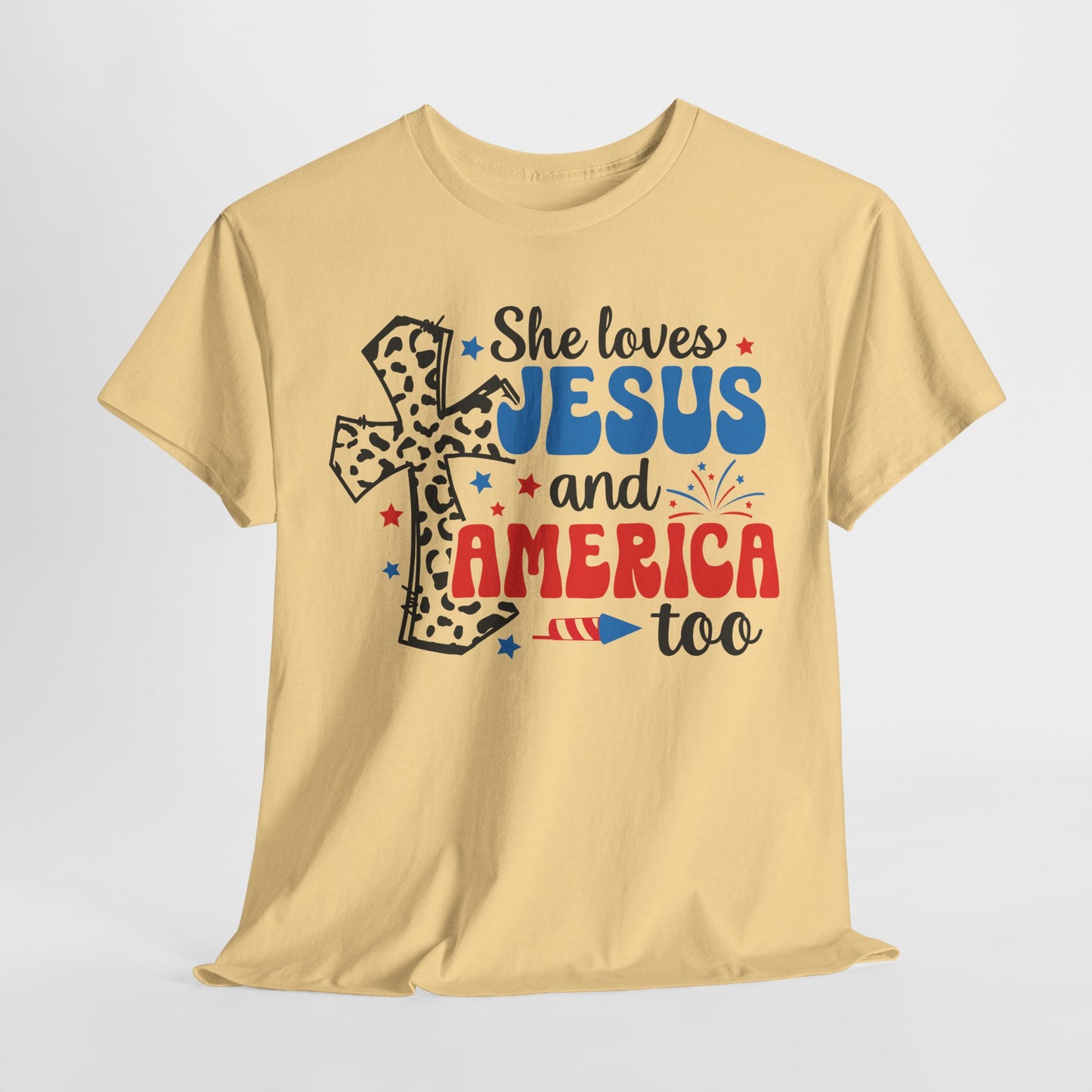 She Loves Jesus and America Too T-Shirt