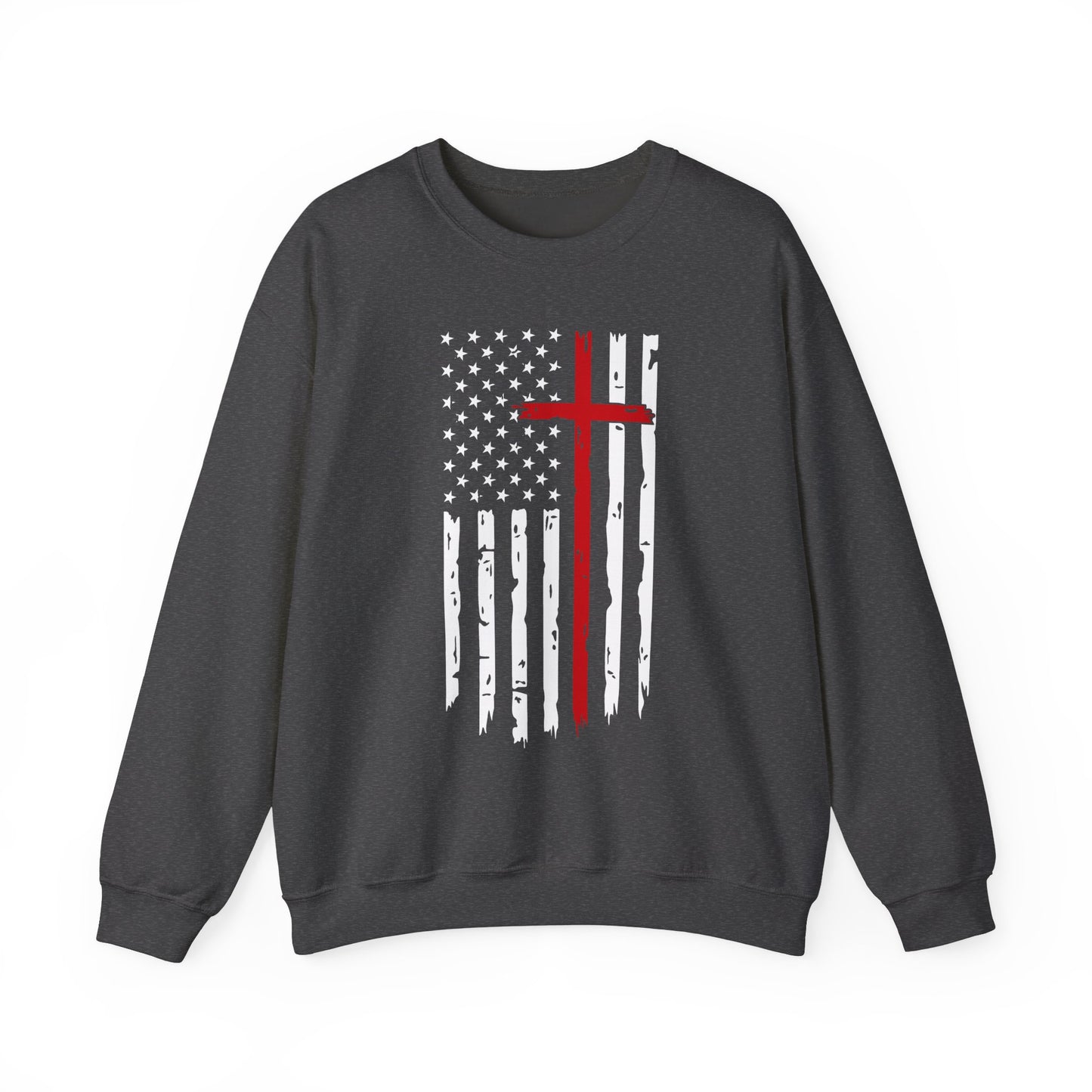 Thin Red Line Cross - Fire Fighters Sweatshirt