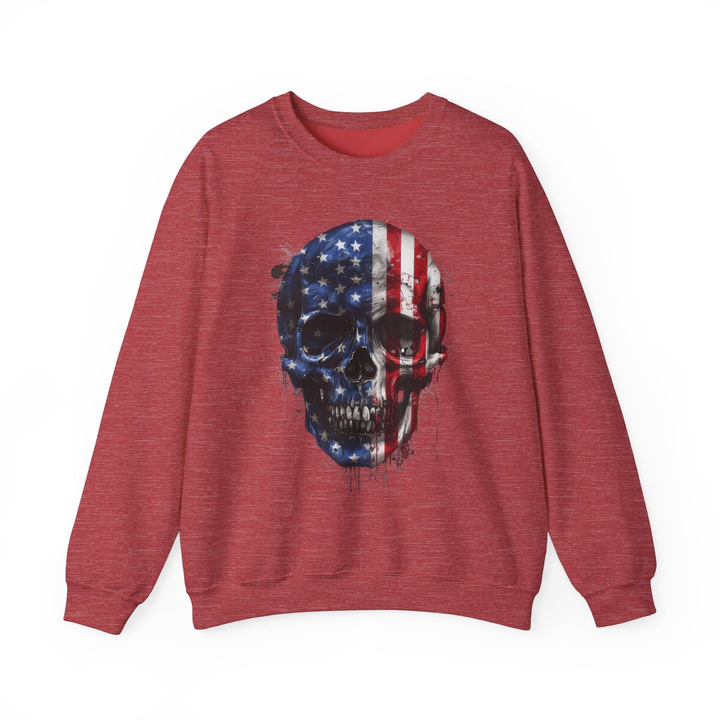 USA Flag Skull #2 Sweatshirt