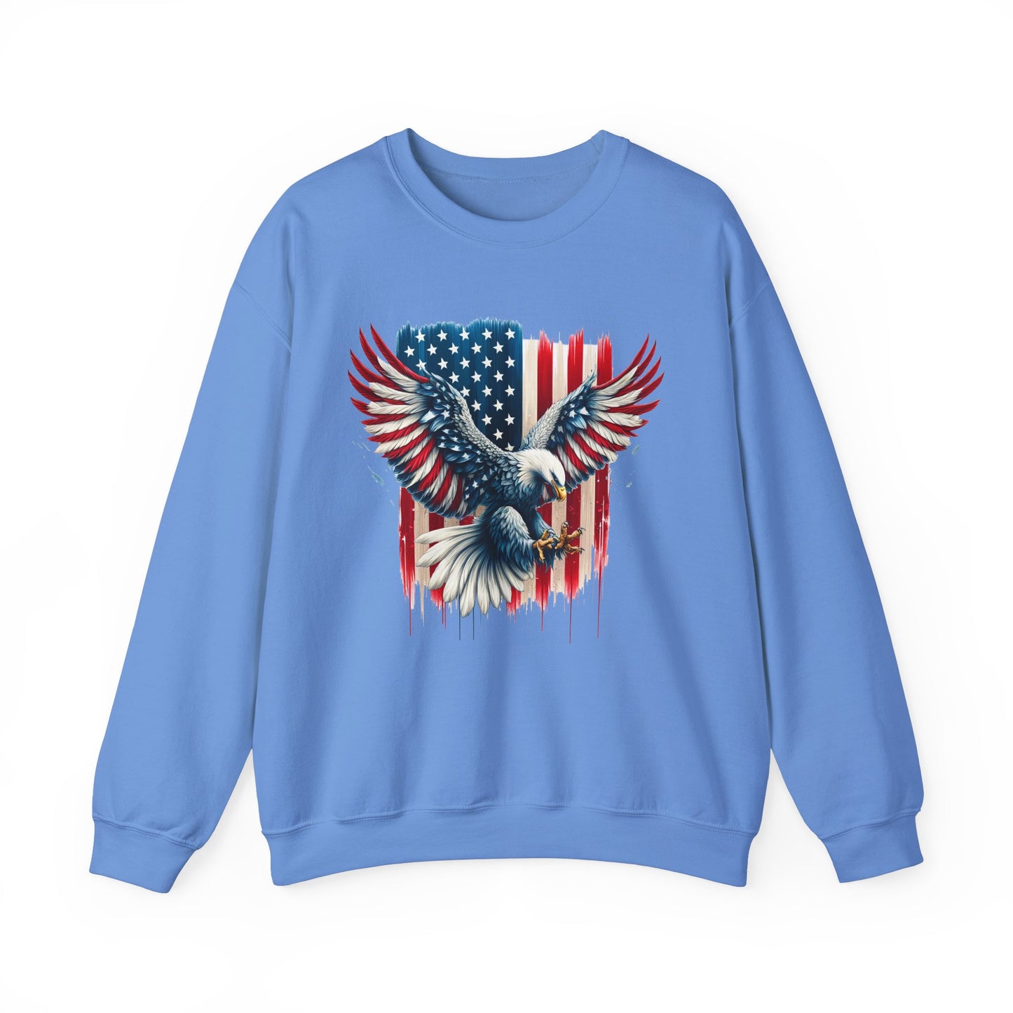 Bald Eagle with Flag #1 Sweatshirt