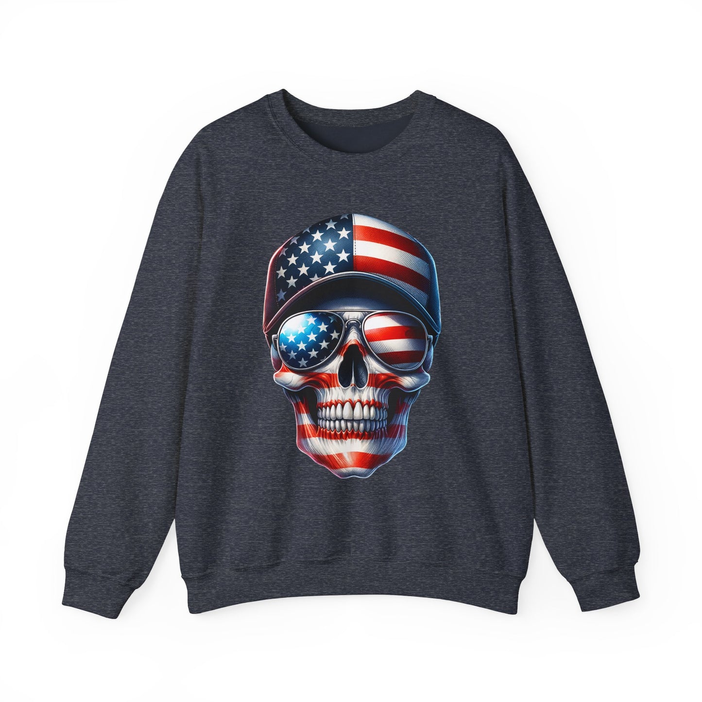 USA Flag Skull #3 Sweatshirt