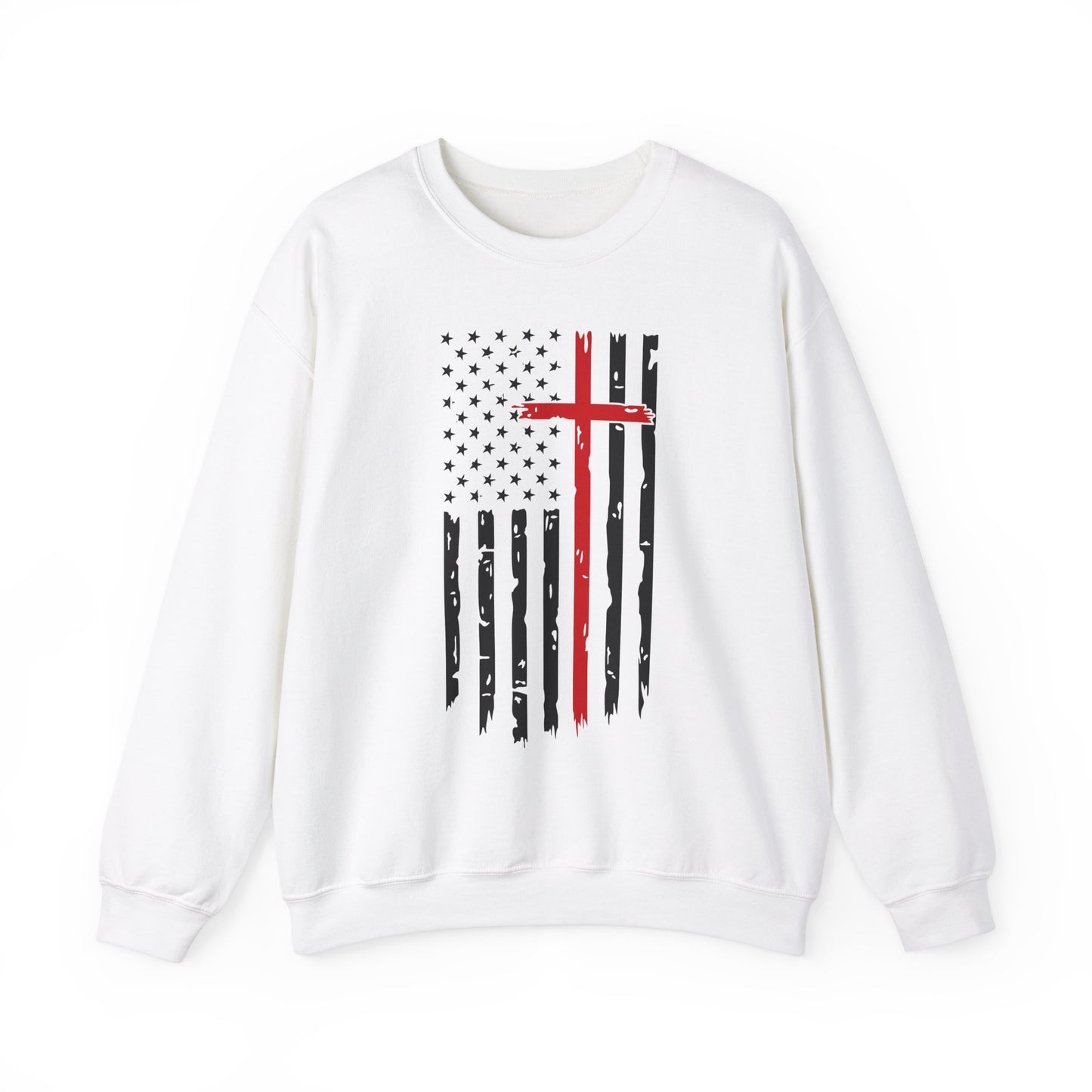 Thin Red Line Cross - Fire Fighters Sweatshirt