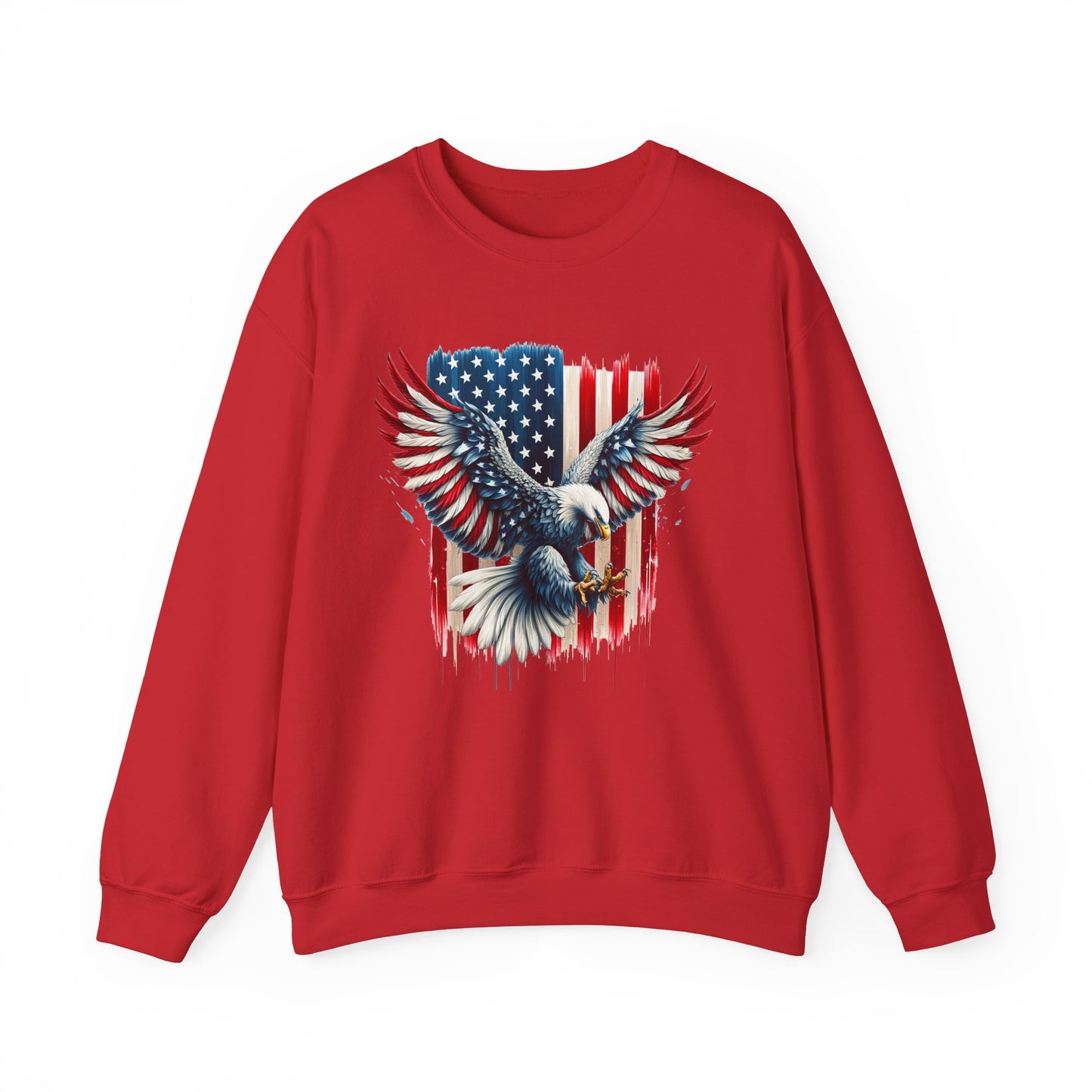 Bald Eagle with Flag #1 Sweatshirt