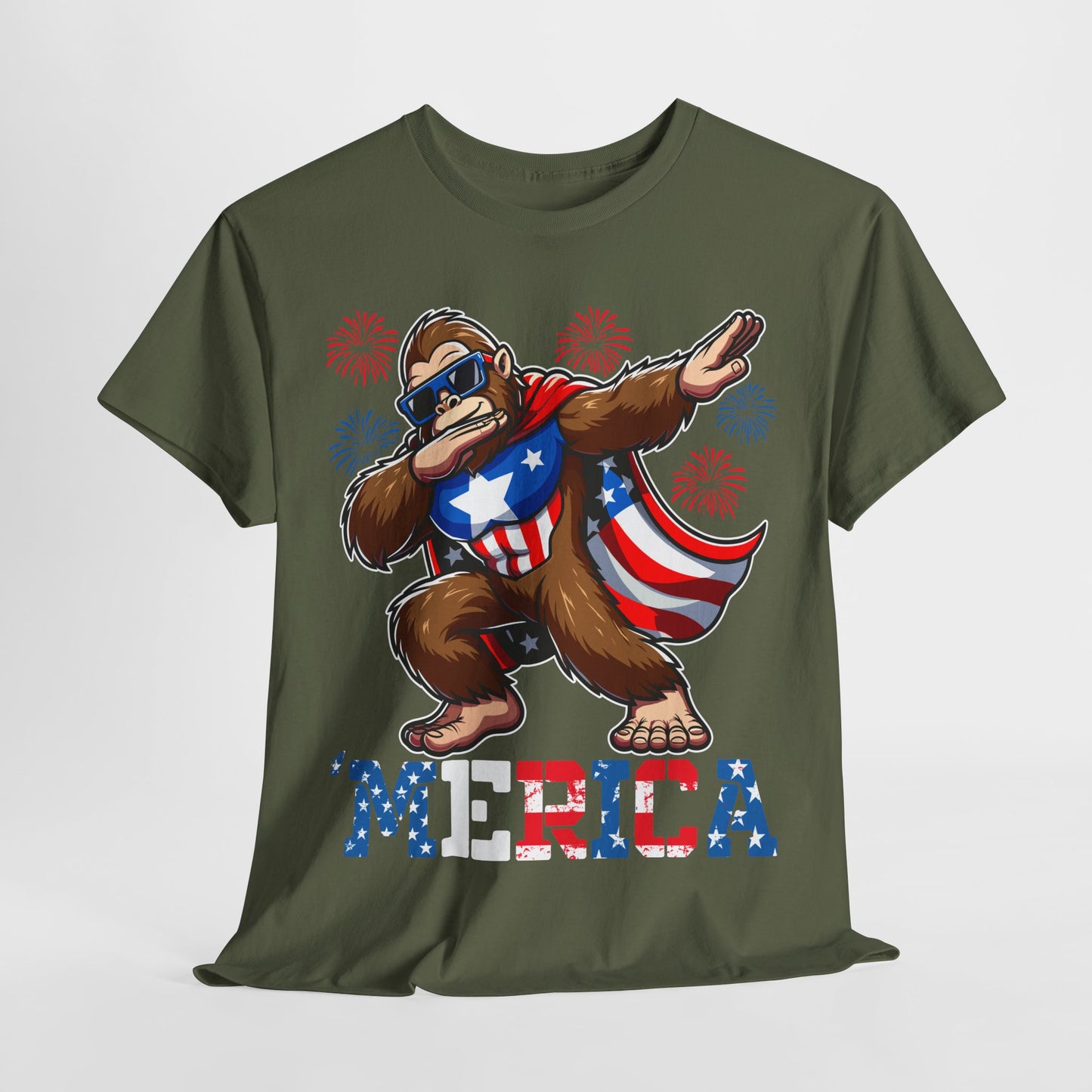 'Merica! Dabbin' Bigfoot T-Shirt