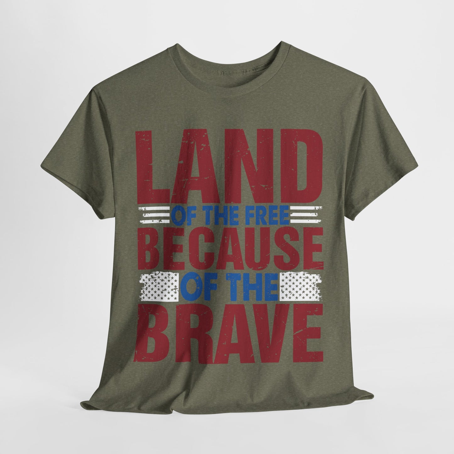 Land of the Free Because of the Brave #4 T-shirt
