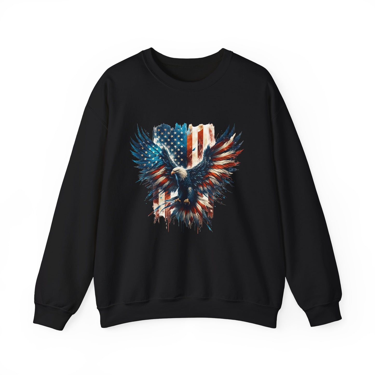 Bald Eagle with Flag #2 Sweatshirt