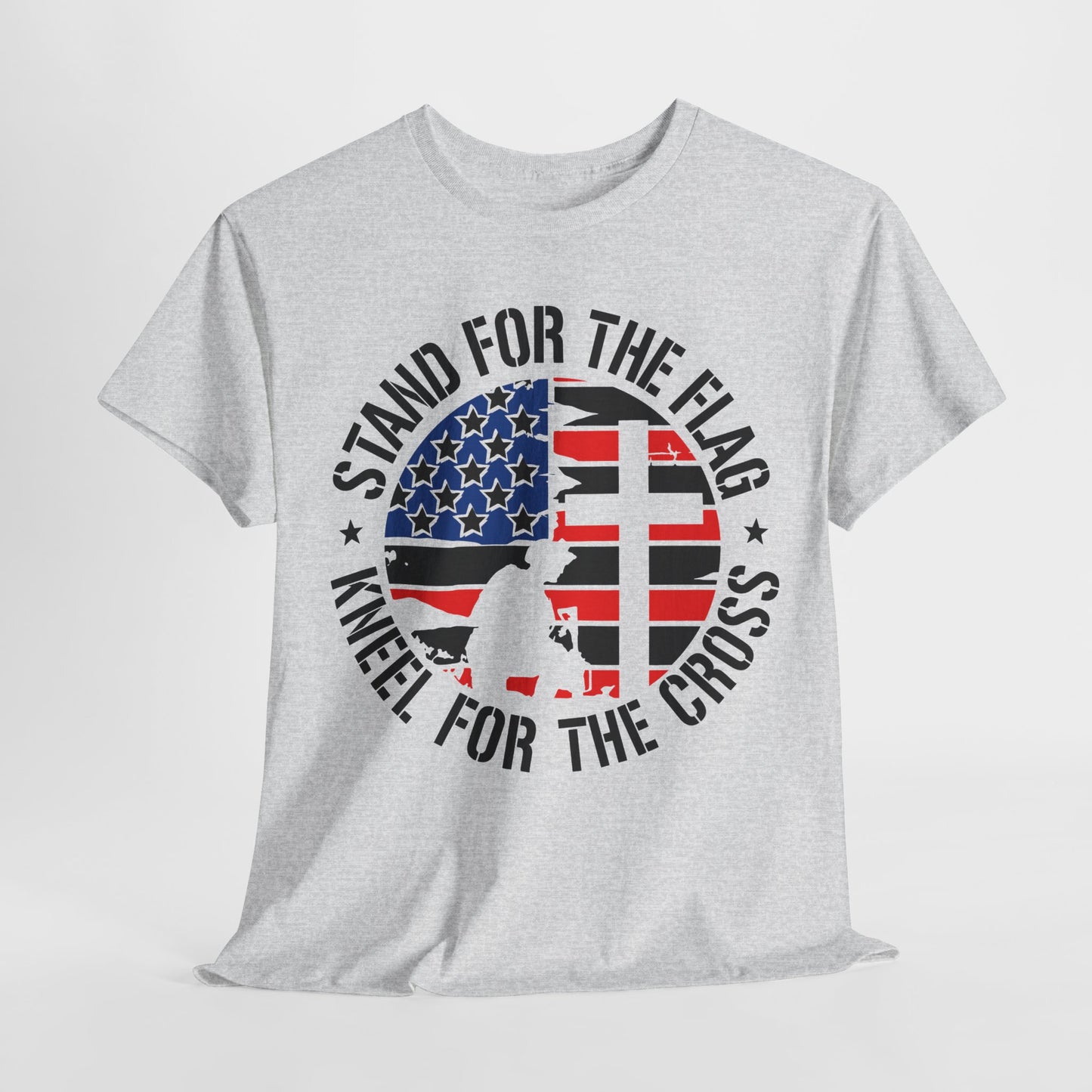 Stand for the Flag Kneel for the Cross T-Shirt