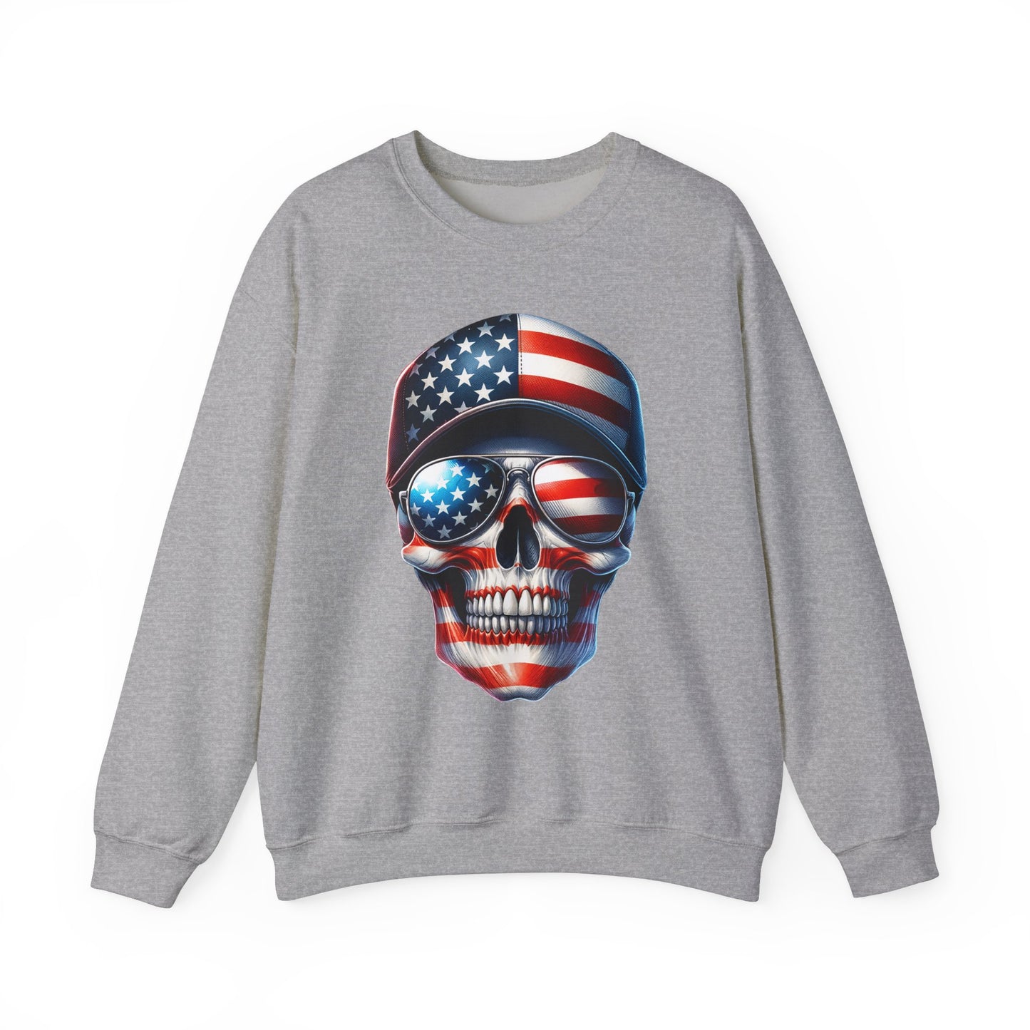 USA Flag Skull #3 Sweatshirt