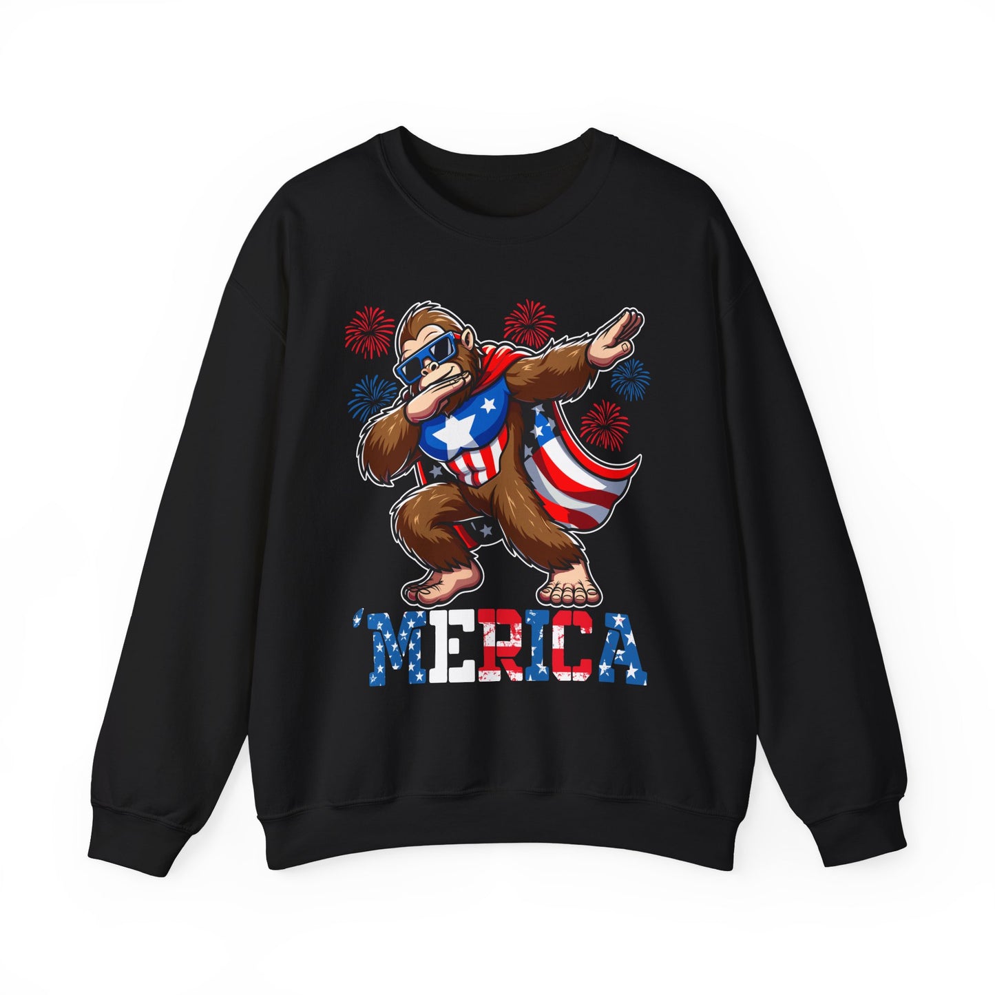 'Merica! Dabbin' Bigfoot Sweatshirt
