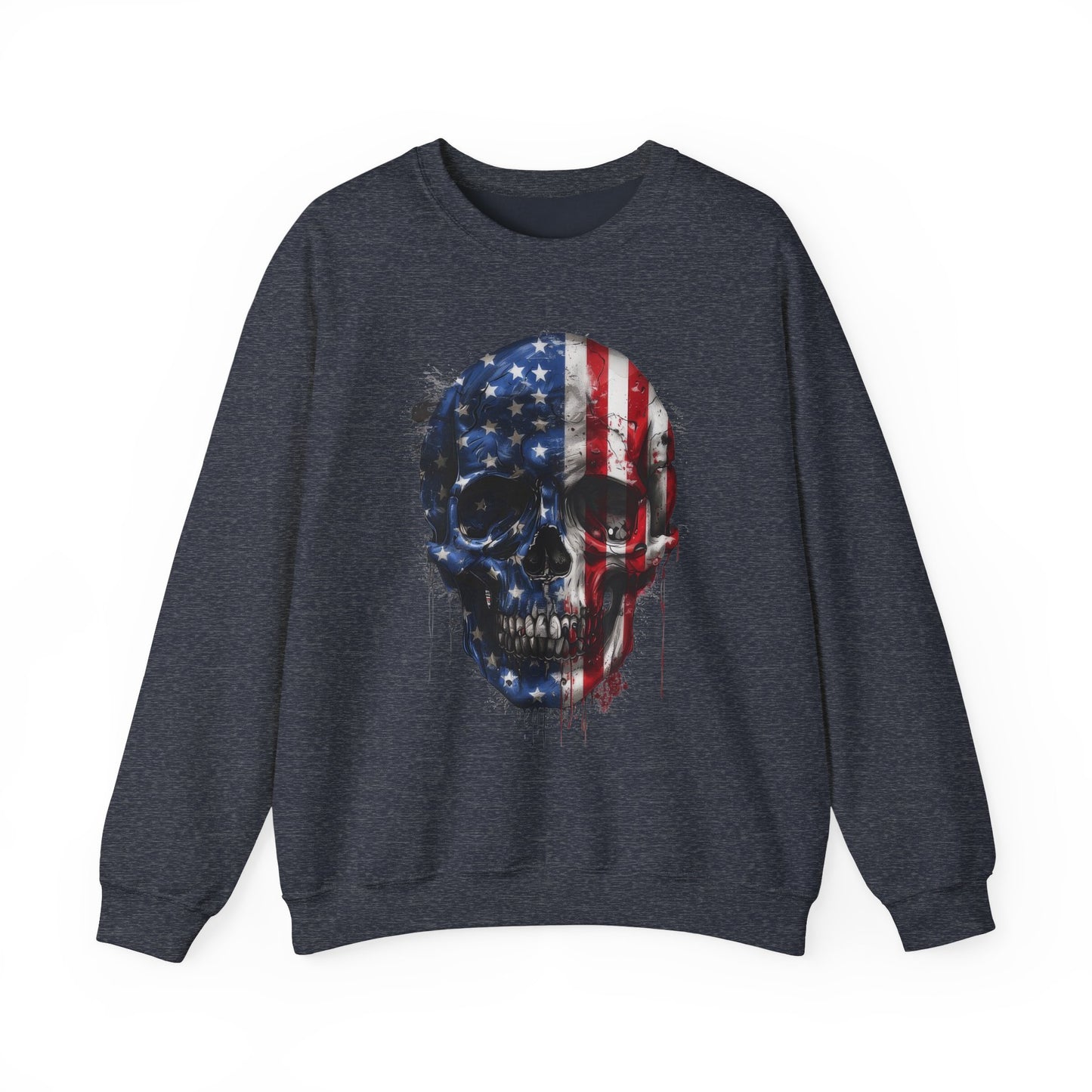 USA Flag Skull #2 Sweatshirt