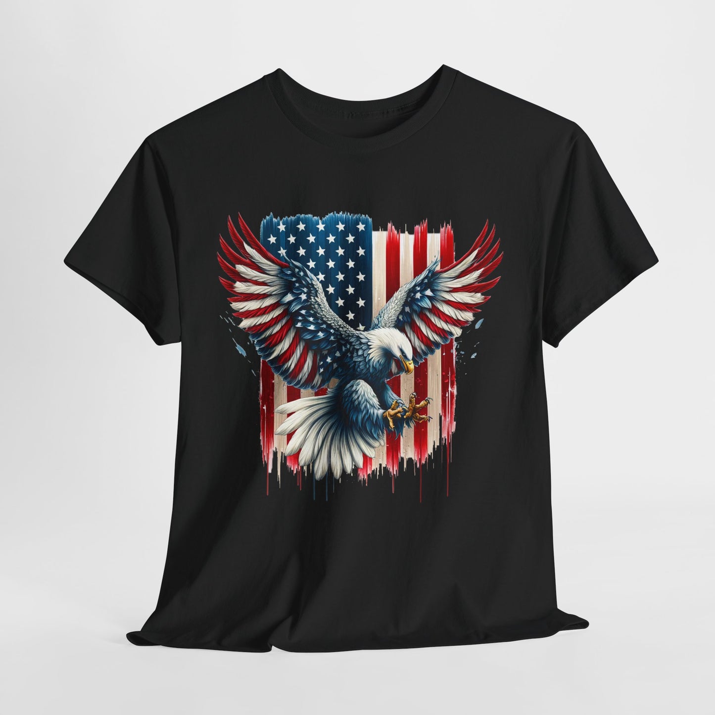 Bald Eagle with Flag #1 T-Shirt