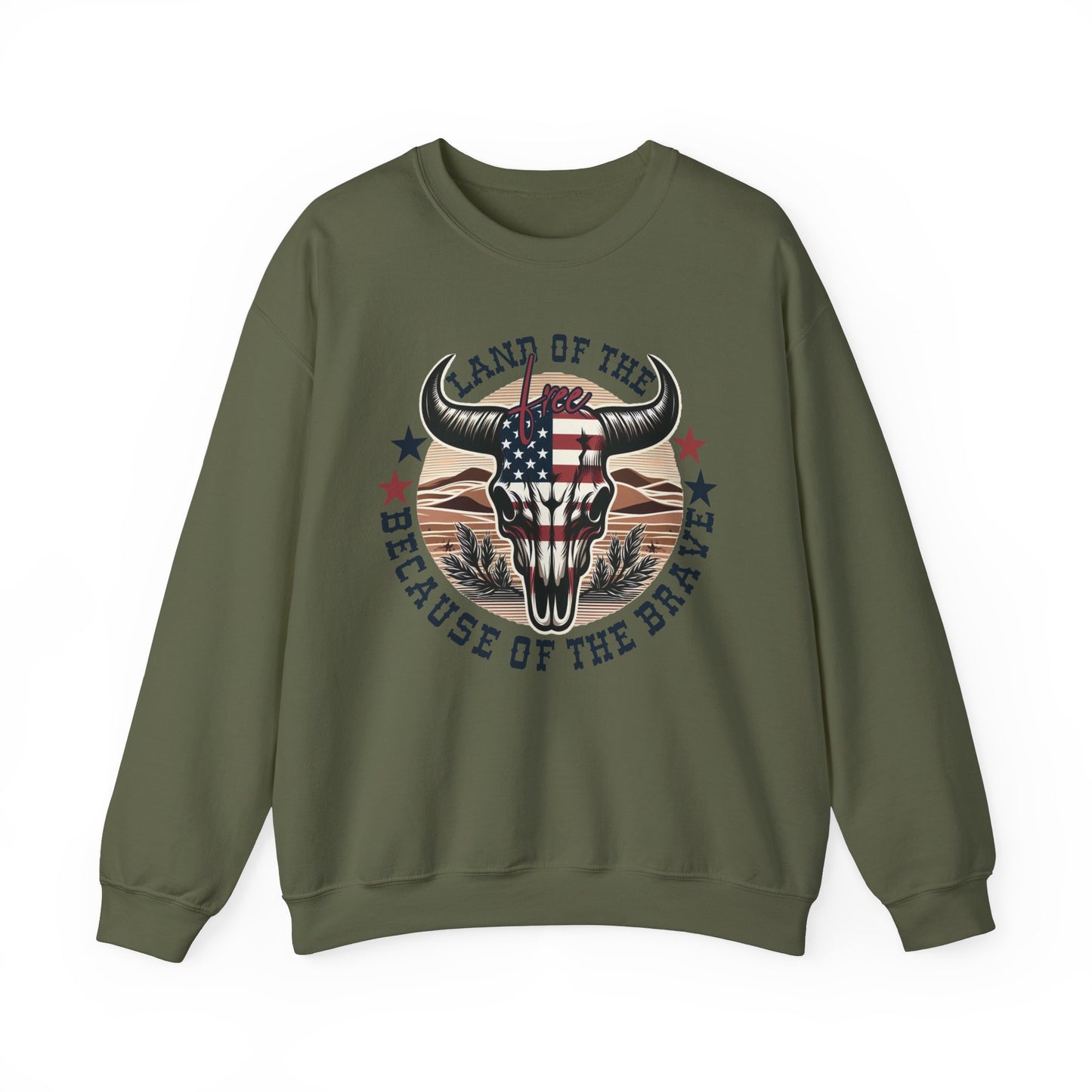 Land of the Free Because of the Brave #3 Sweatshirt