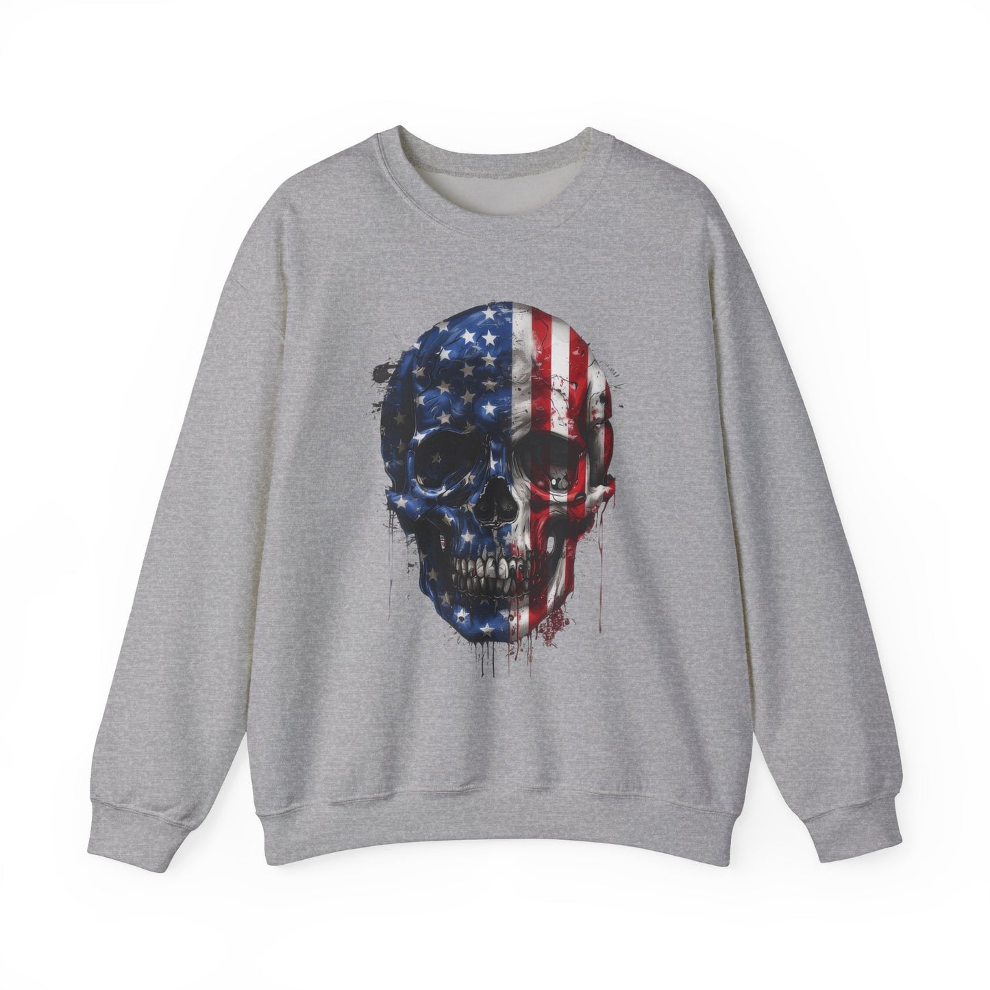 USA Flag Skull #2 Sweatshirt