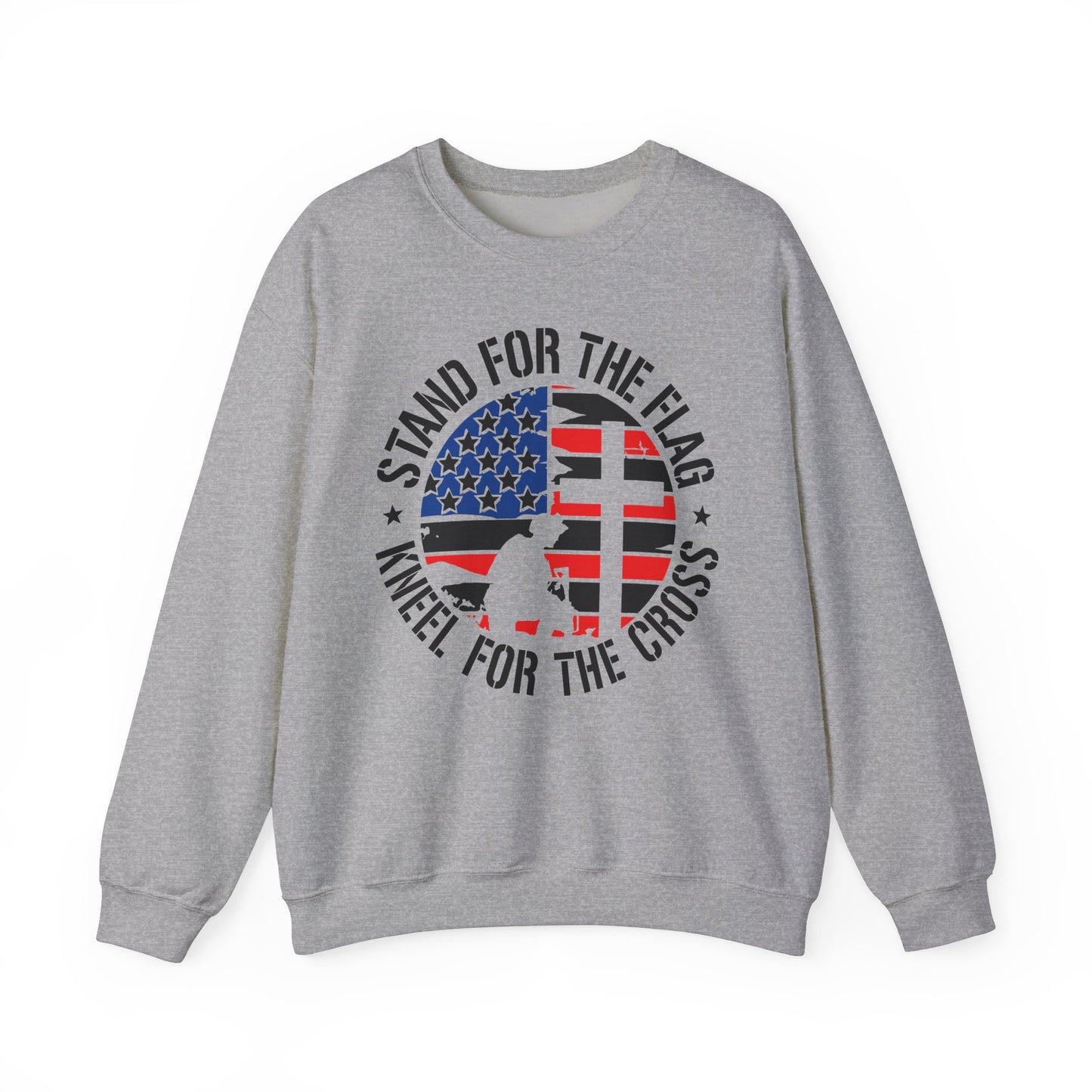 Stand for the Flag Kneel for the Cross Sweatshirt