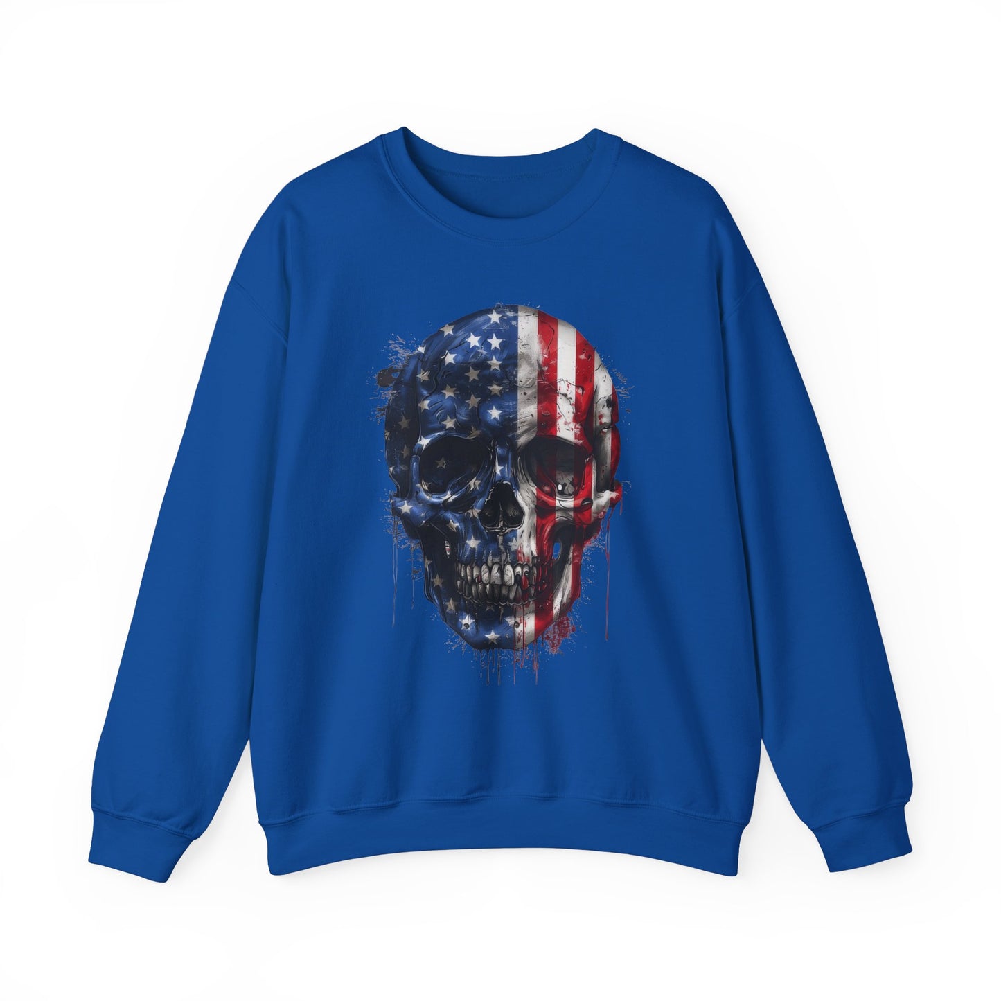 USA Flag Skull #2 Sweatshirt