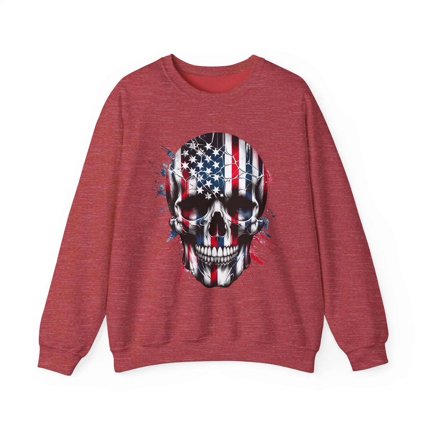 USA Flag Skull #1 Sweatshirt
