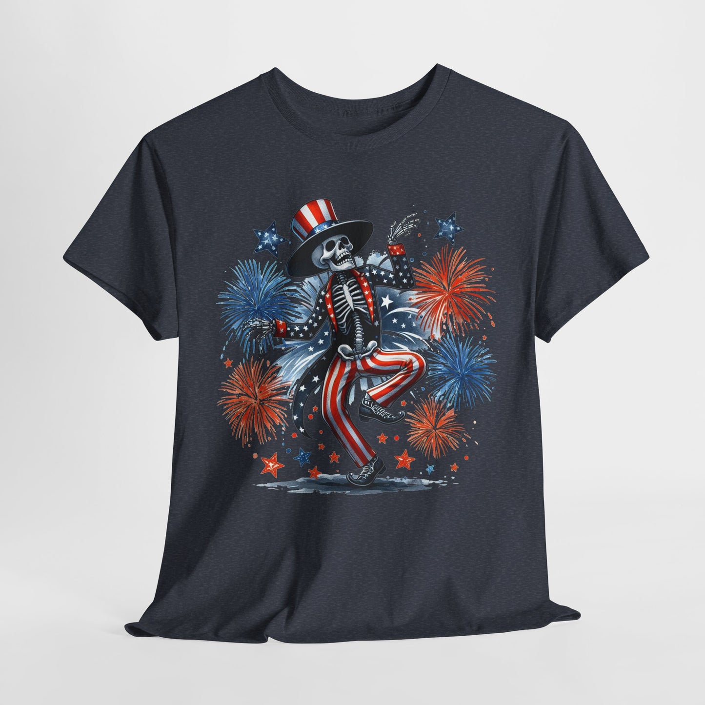 4th of July - Dancing USA Skeleton #1 T-Shirt