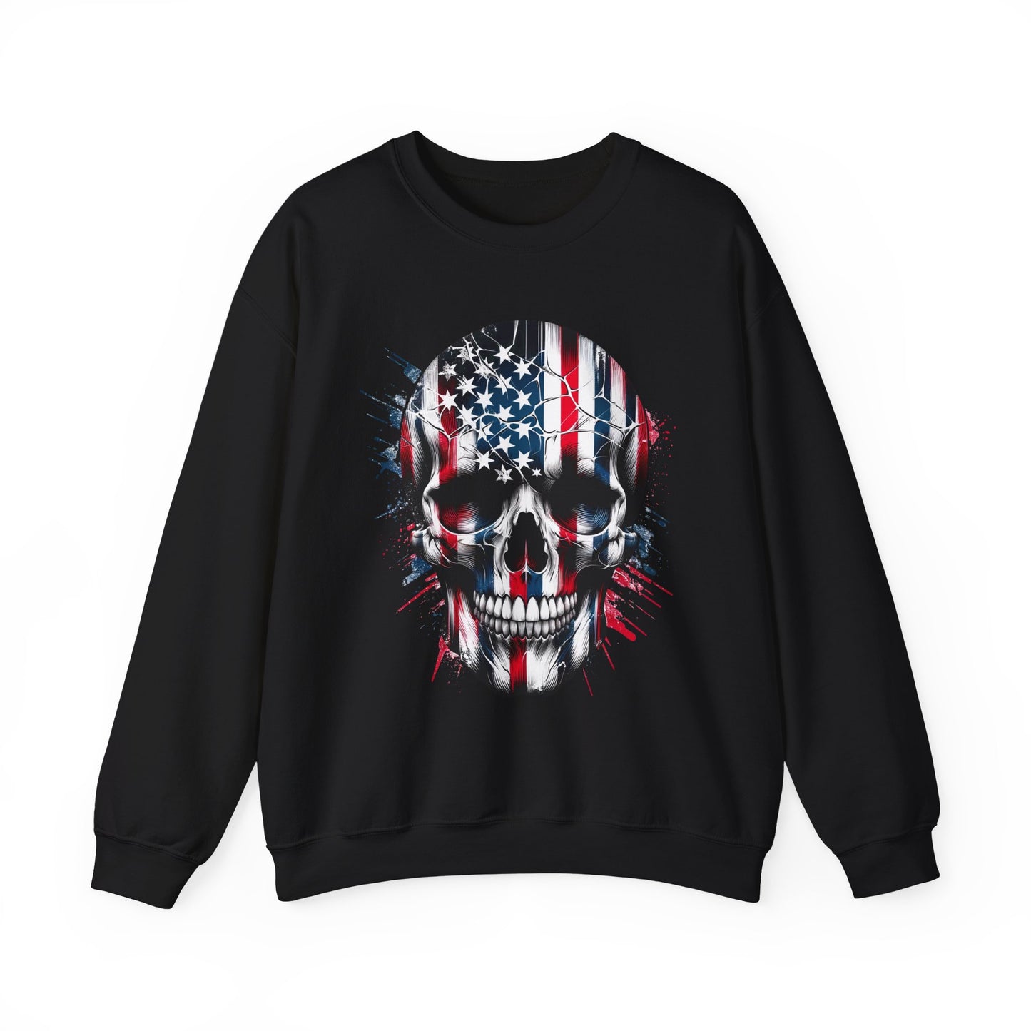 USA Flag Skull #1 Sweatshirt
