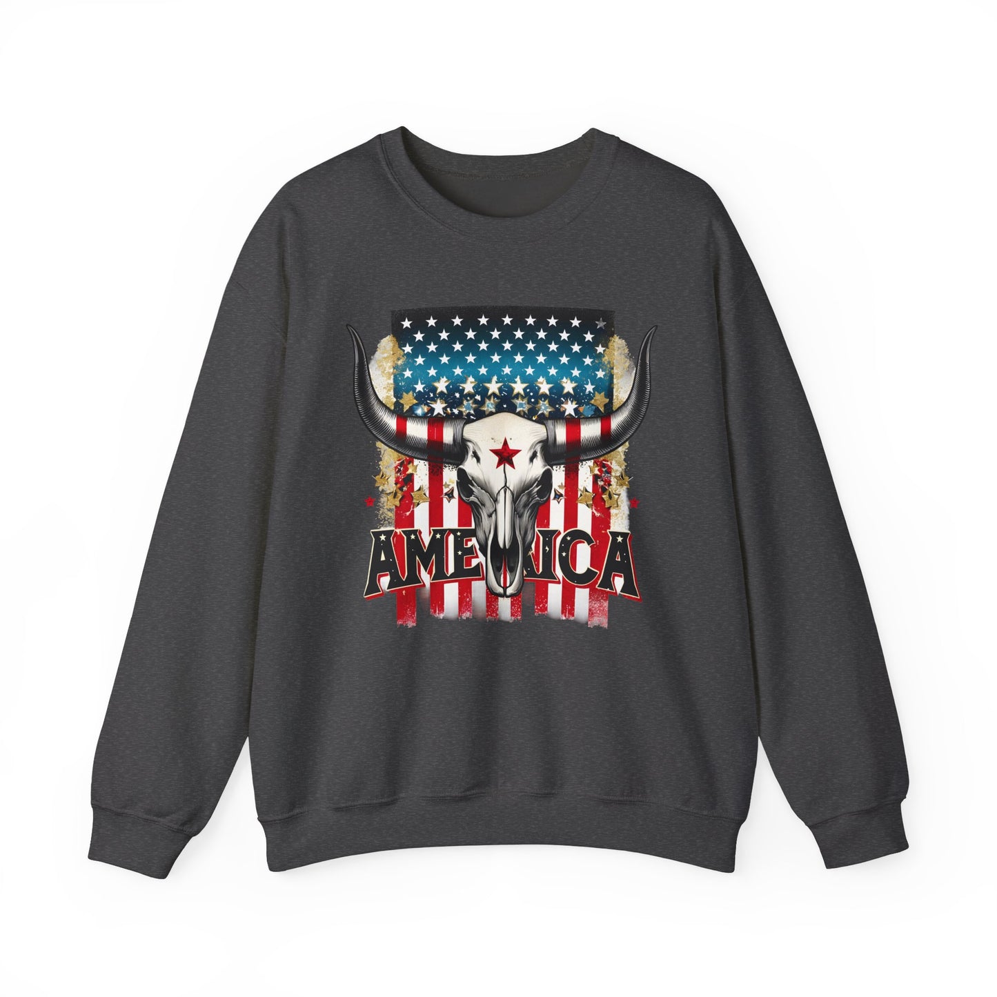 America - Bull Skull Sweatshirt