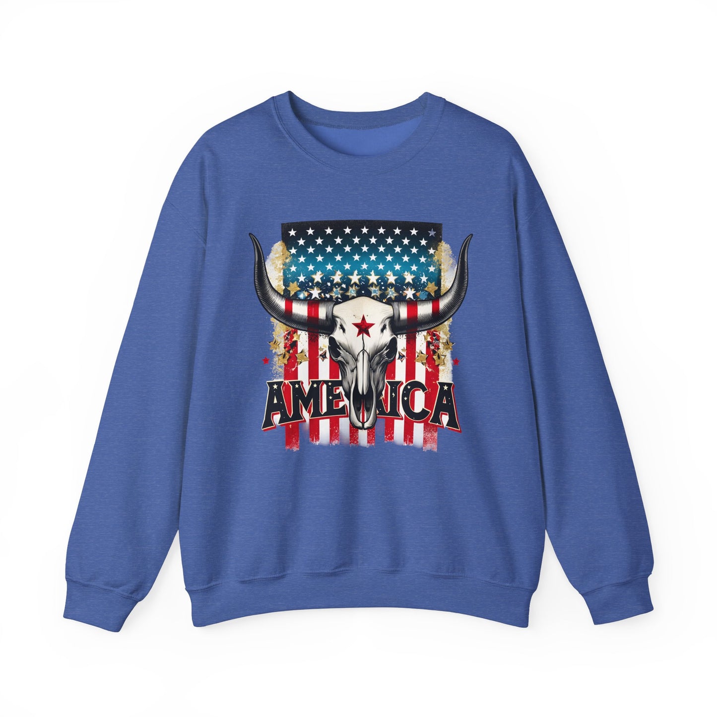 America - Bull Skull Sweatshirt