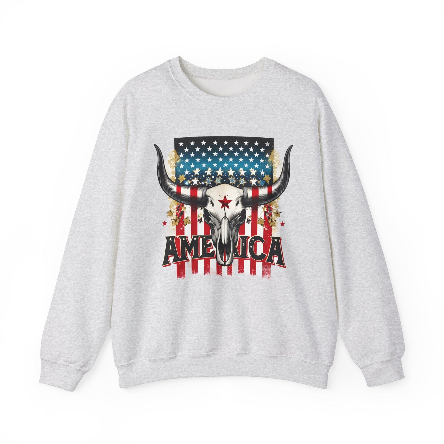 America - Bull Skull Sweatshirt