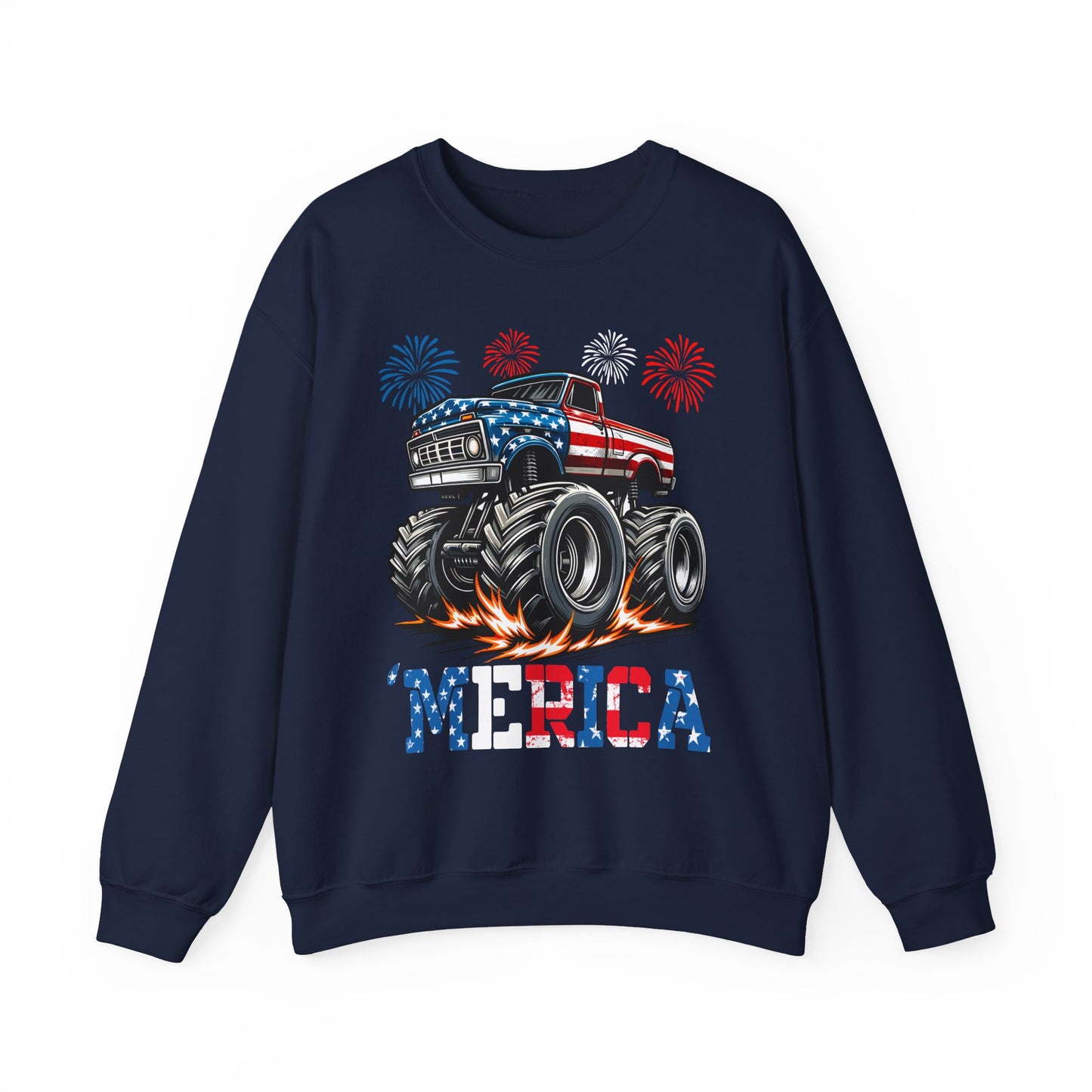 'Merica! Monster Truck Sweatshirt