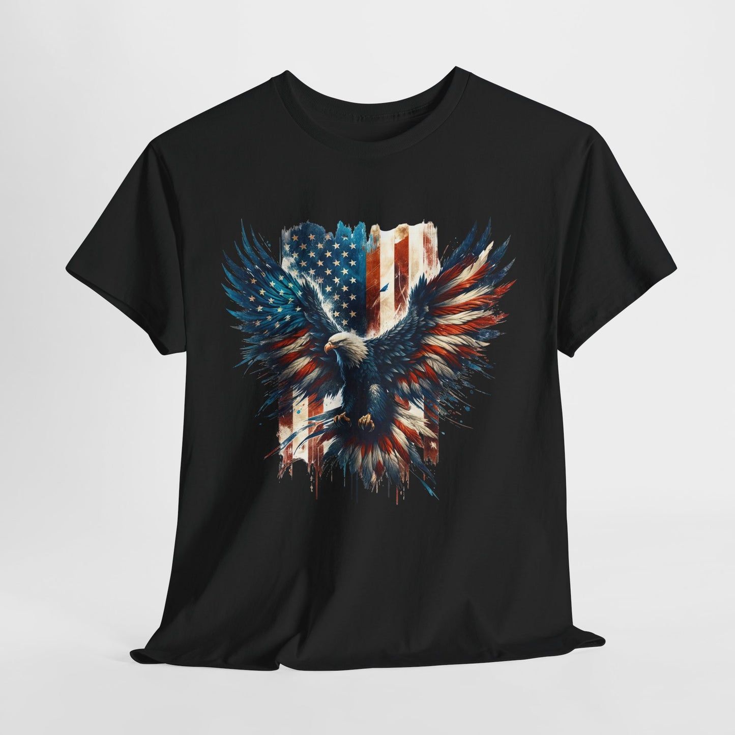 Bald Eagle with Flag #2 T-Shirt