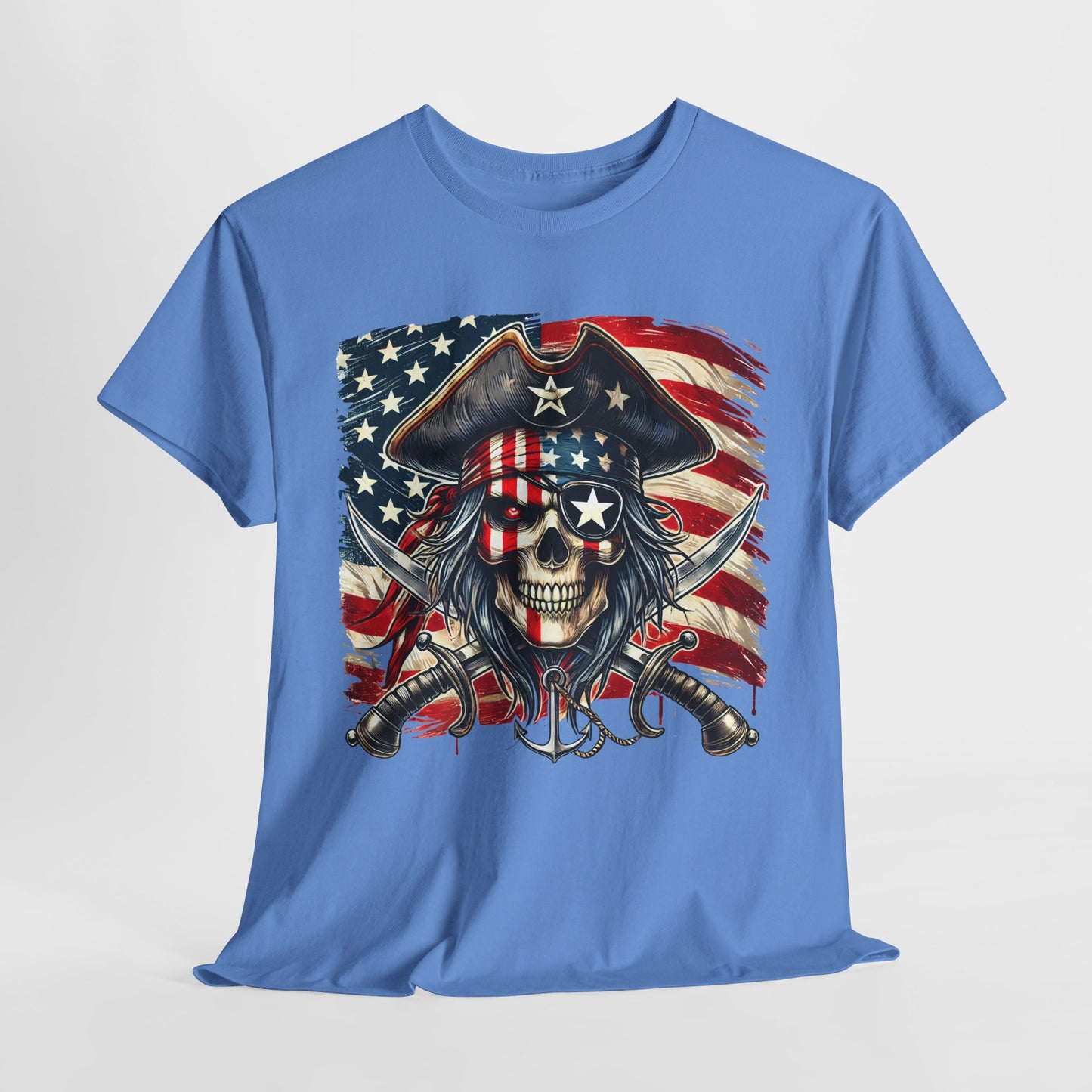 Skeleton Pirate with Flag T-Shirt
