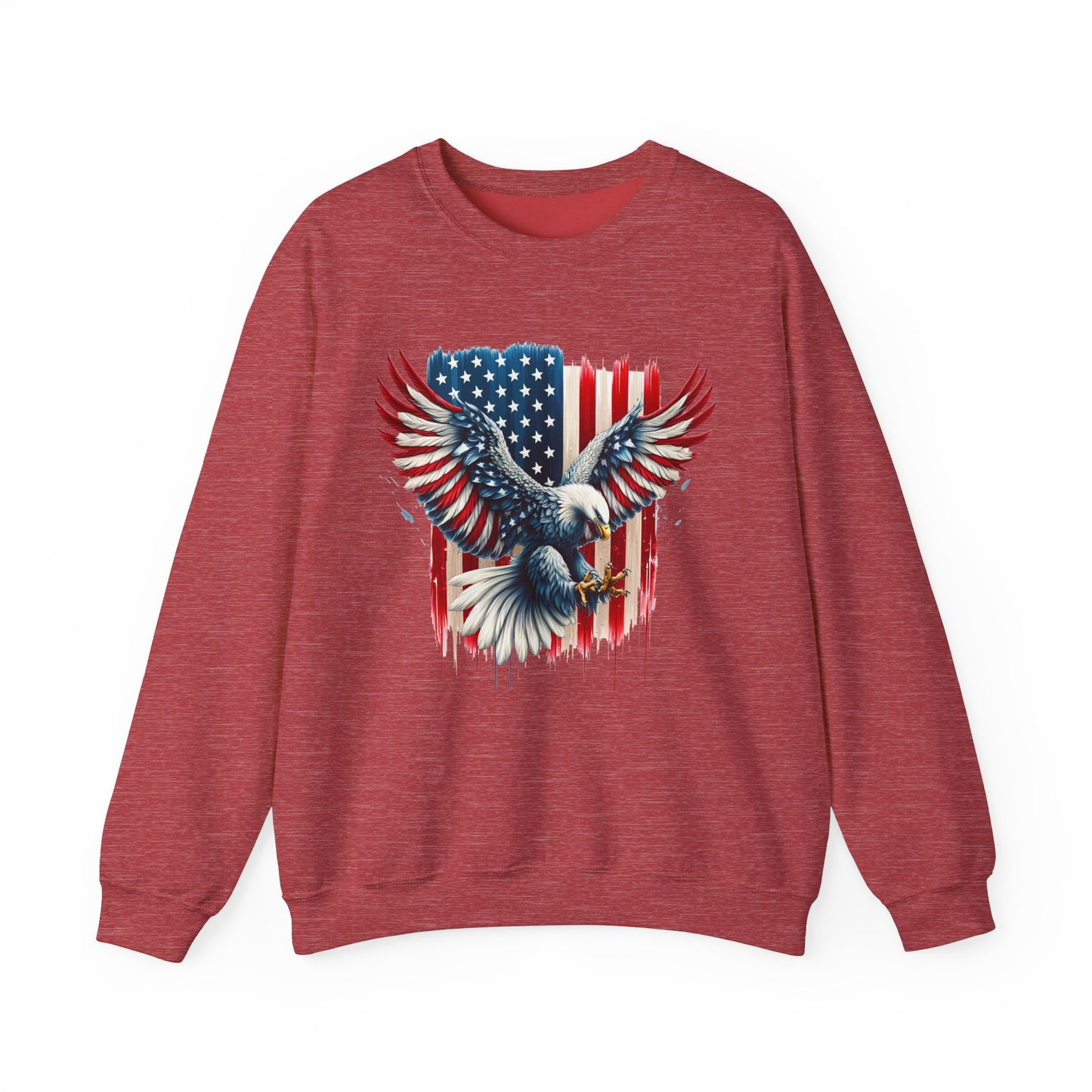 Bald Eagle with Flag #1 Sweatshirt