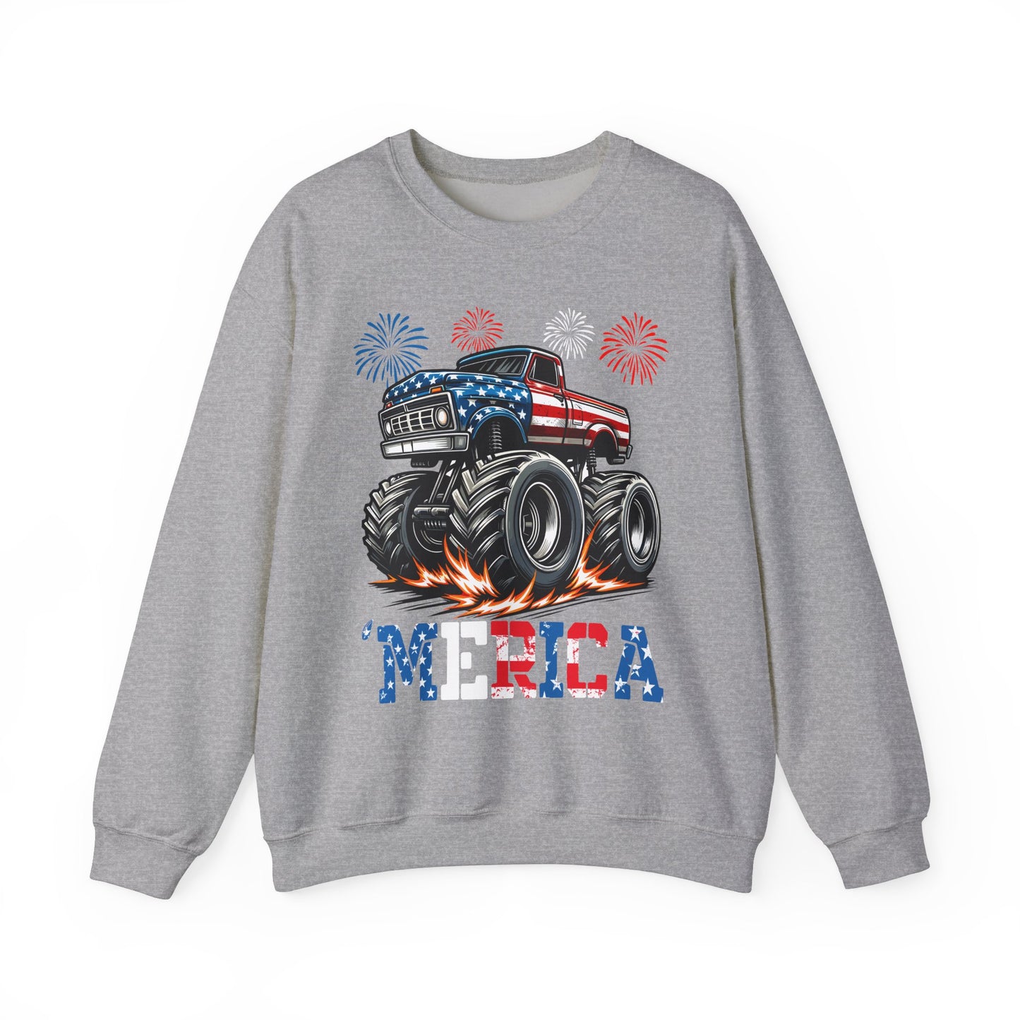 'Merica! Monster Truck Sweatshirt