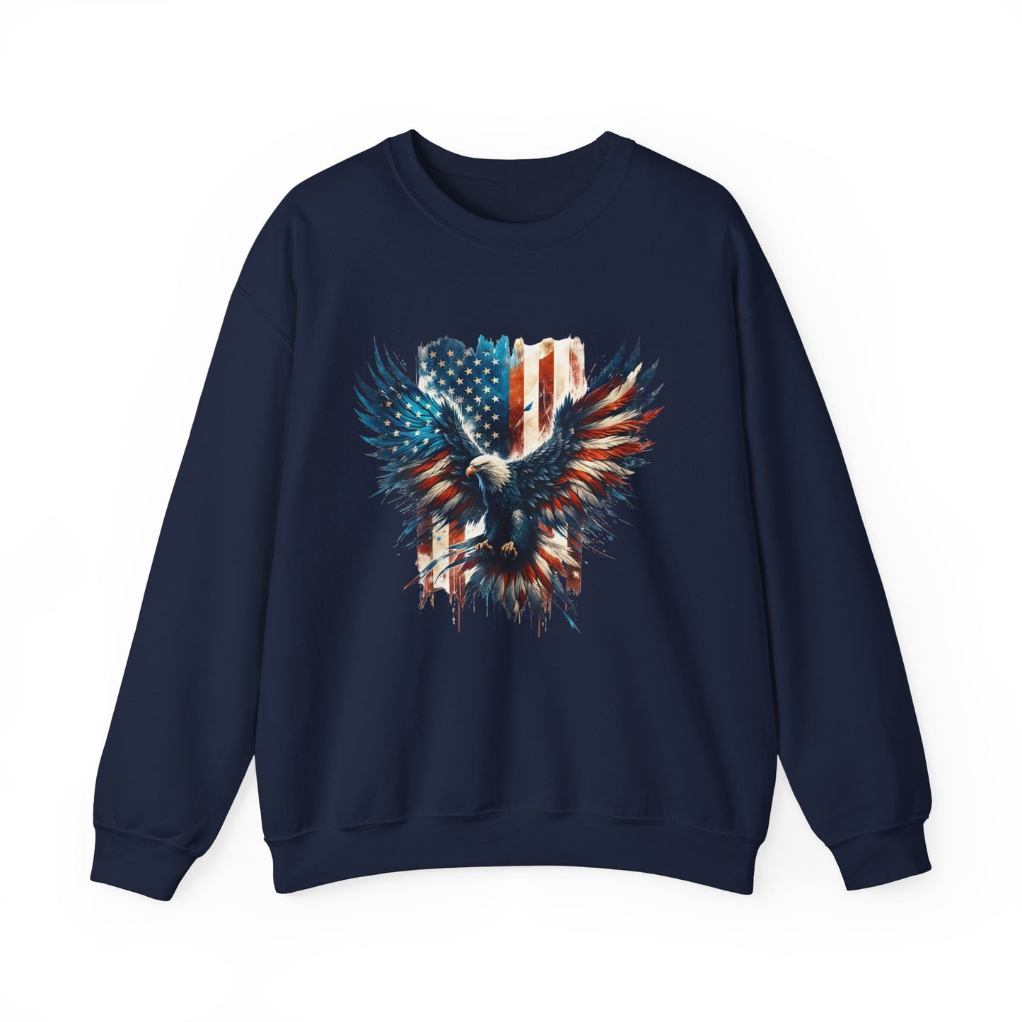 Bald Eagle with Flag #2 Sweatshirt